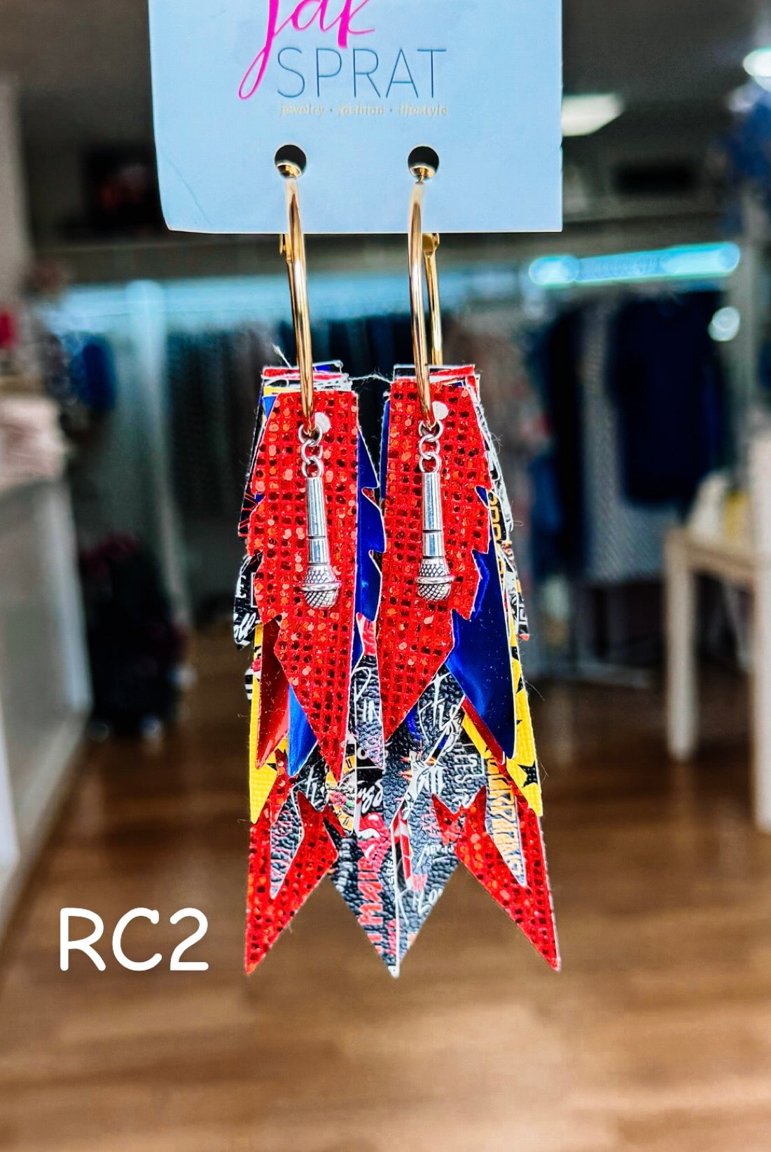 Jak Sprat Rocker Collection: Charmed Fabulous Feather Dangles-Earrings-Dear Me Southern Boutique, located in DeRidder, Louisiana