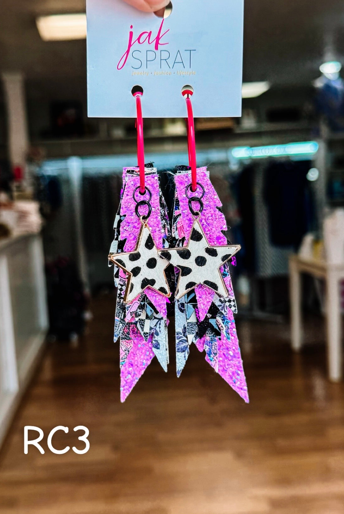 Jak Sprat Rocker Collection: Charmed Fabulous Feather Dangles-Earrings-Dear Me Southern Boutique, located in DeRidder, Louisiana