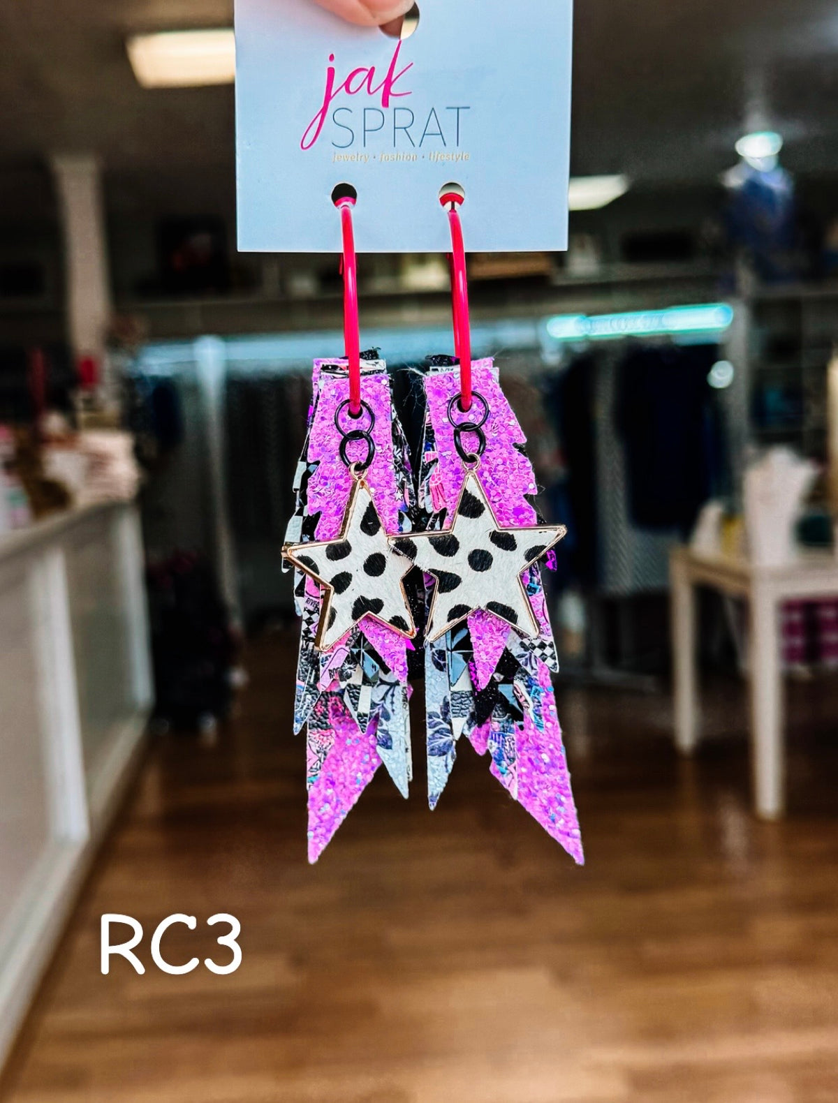 Jak Sprat Rocker Collection: Charmed Fabulous Feather Dangles-Jewelry - Earrings-Dear Me Southern Boutique, located in DeRidder, Louisiana