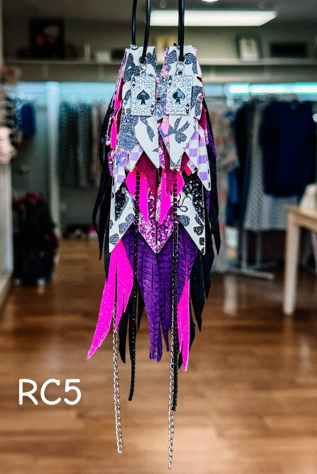 Jak Sprat Rocker Collection: Mega Mic Drop Dangles-Earrings-Dear Me Southern Boutique, located in DeRidder, Louisiana