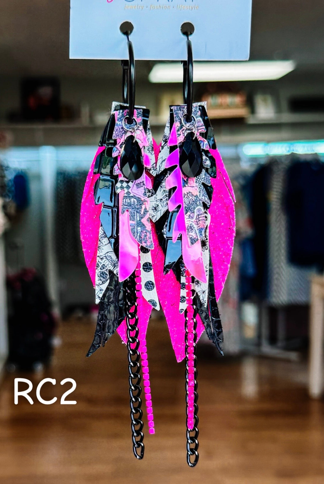 Jak Sprat Rocker Collection: Mini Mic Drop Dangles-Earrings-Dear Me Southern Boutique, located in DeRidder, Louisiana