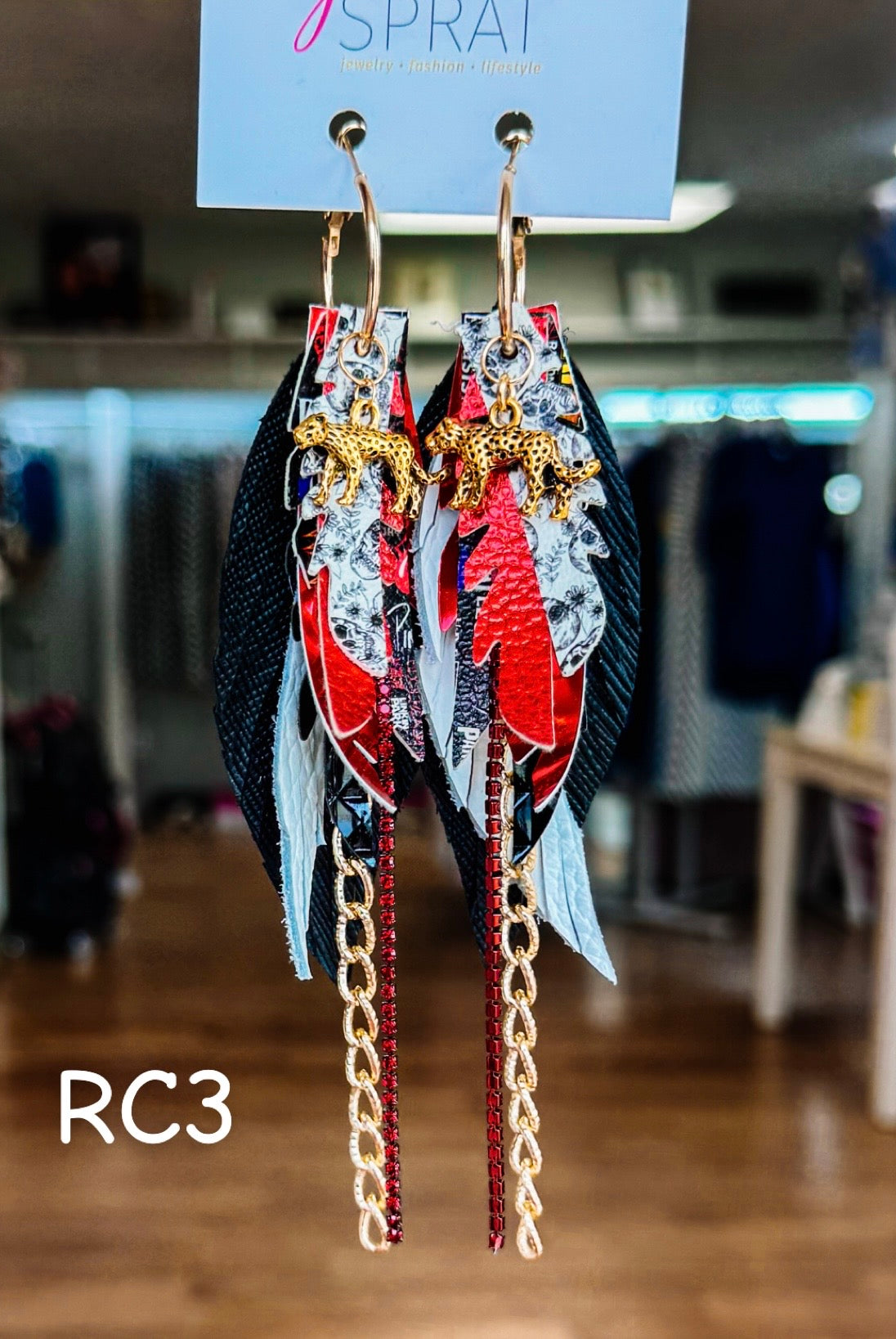 Jak Sprat Rocker Collection: Mini Mic Drop Dangles-Earrings-Dear Me Southern Boutique, located in DeRidder, Louisiana