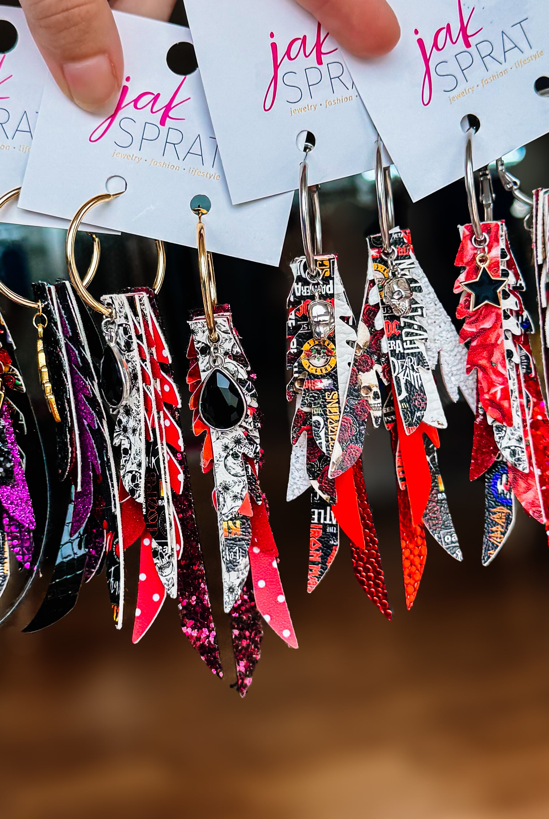 Jak Sprat Rocker Collection: Thinny Thini Minis-Earrings-Dear Me Southern Boutique, located in DeRidder, Louisiana