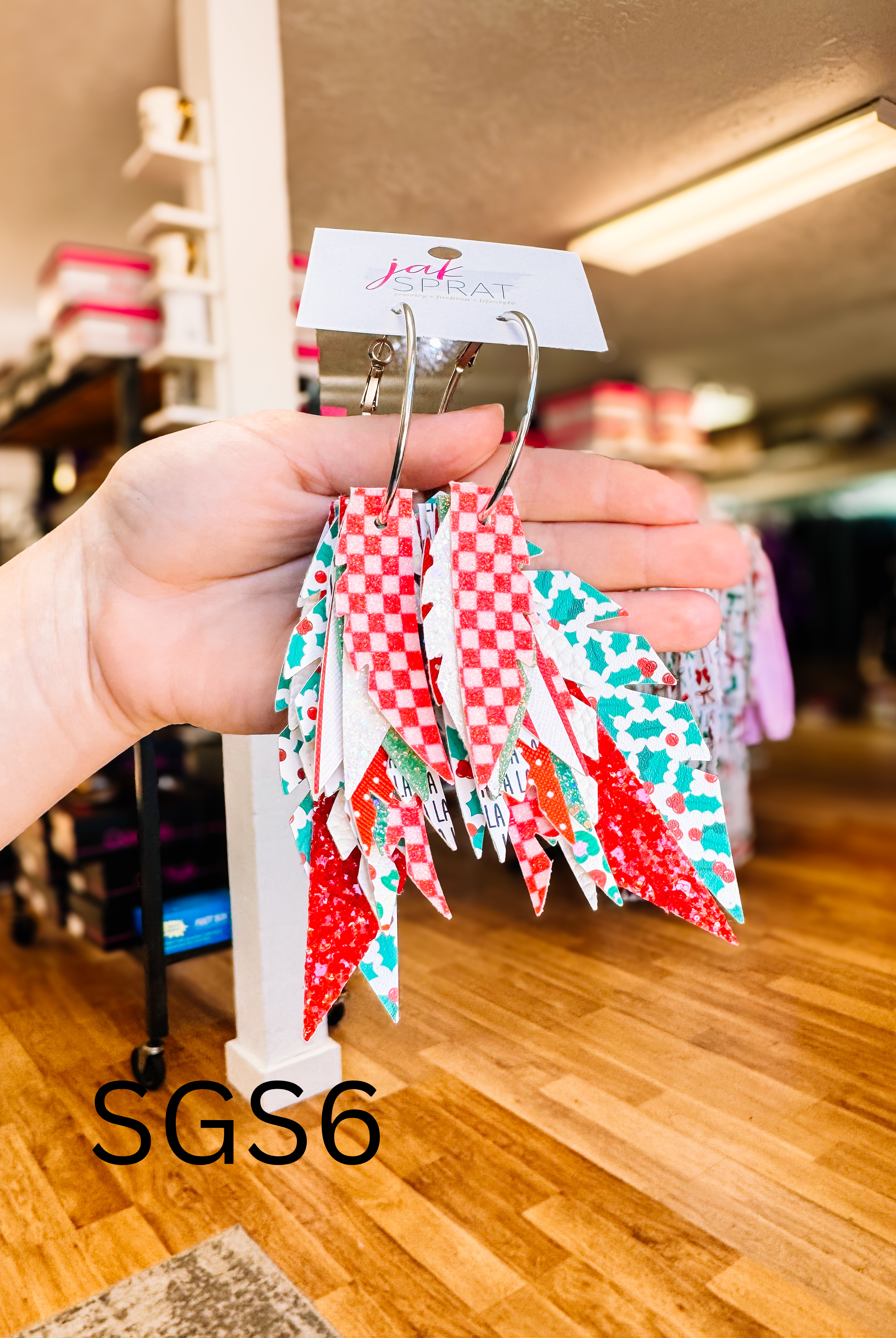 Jak Sprat Sleigh Girl Sleigh Collection: Fabulous Feather Dangles-Earrings-Dear Me Southern Boutique, located in DeRidder, Louisiana