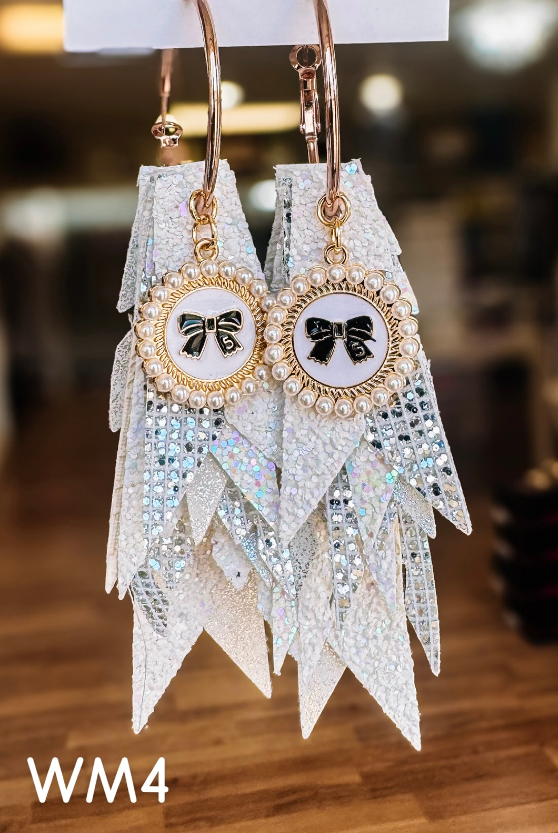 Jak Sprat White Monochromatic Collection: Charmed Fabulous Feather Dangles-Earrings-Dear Me Southern Boutique, located in DeRidder, Louisiana