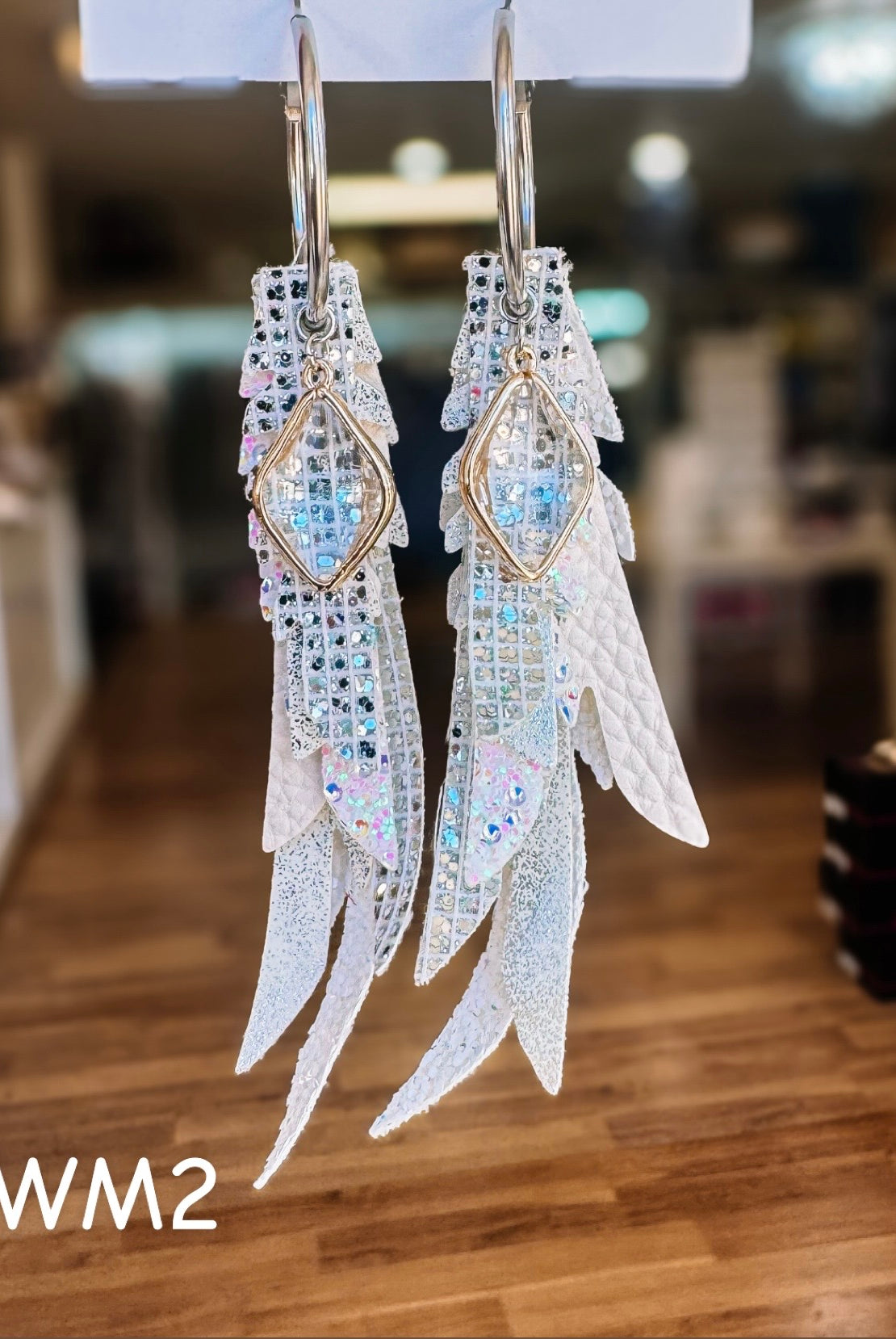 Jak Sprat White Monochromatic Collection: Thinny Thini Minis-Earrings-Dear Me Southern Boutique, located in DeRidder, Louisiana