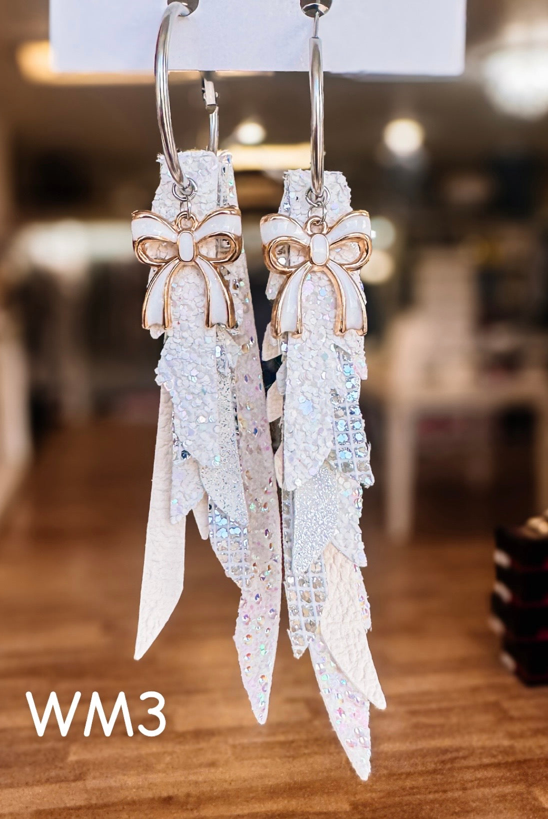 Jak Sprat White Monochromatic Collection: Thinny Thini Minis-Earrings-Dear Me Southern Boutique, located in DeRidder, Louisiana