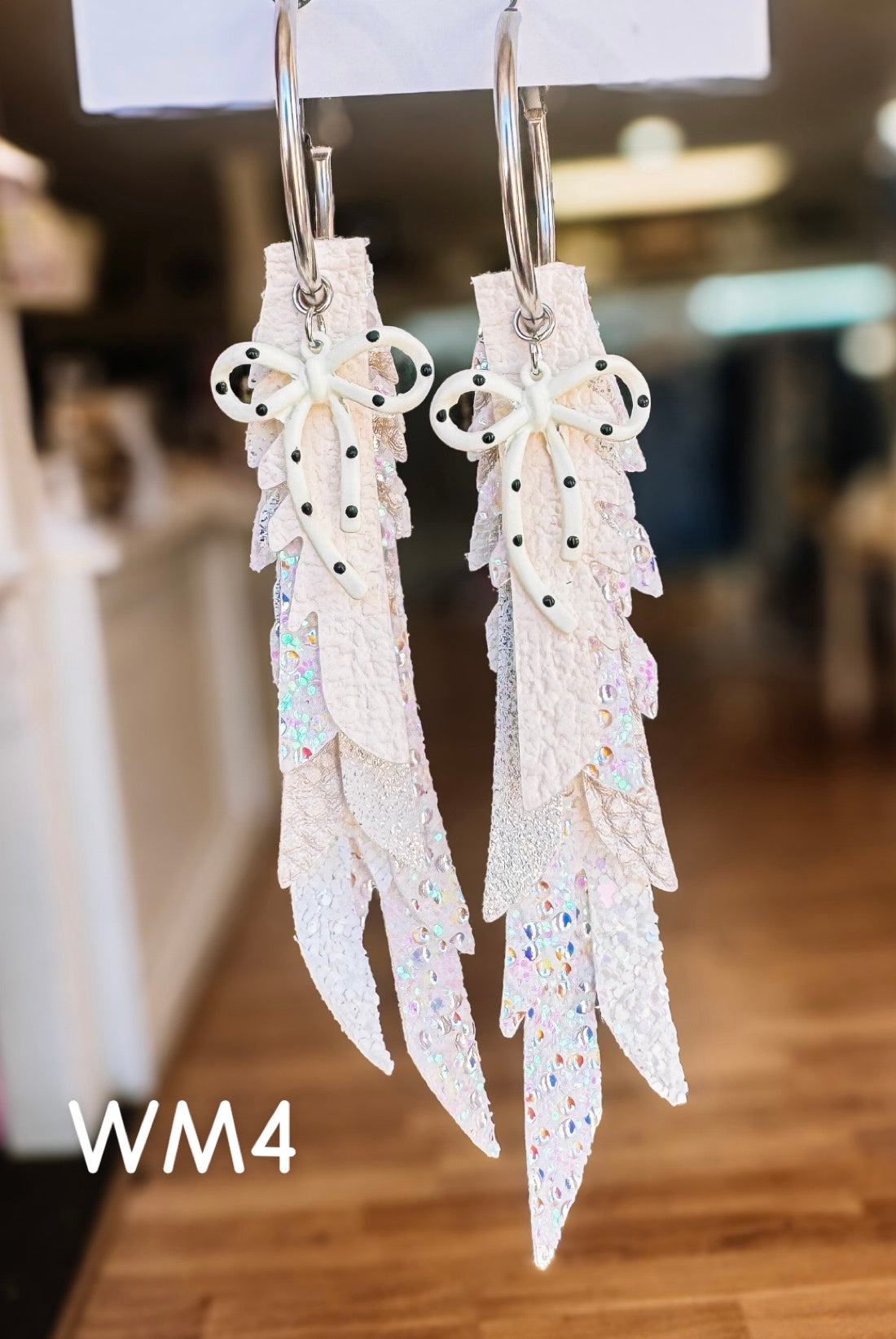 Jak Sprat White Monochromatic Collection: Thinny Thini Minis-Earrings-Dear Me Southern Boutique, located in DeRidder, Louisiana