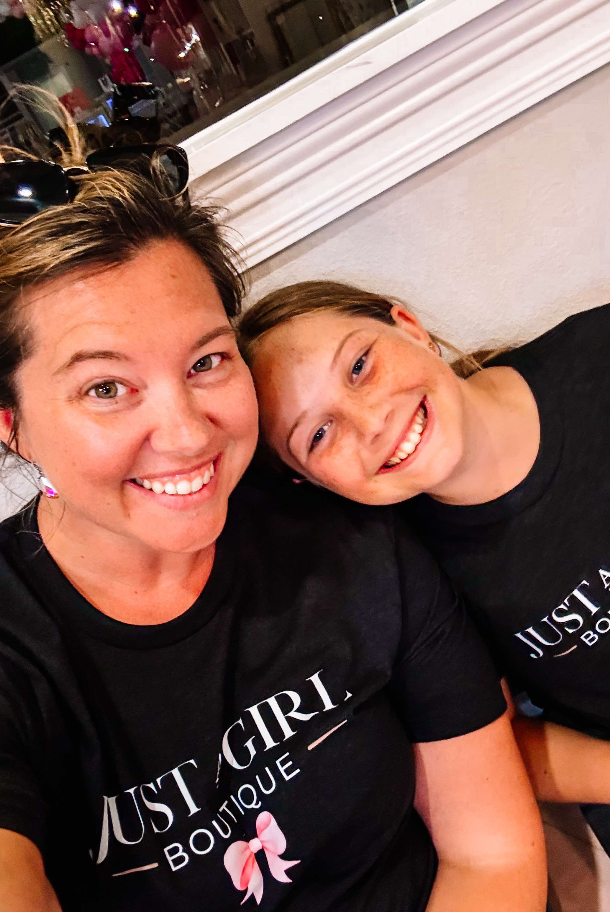 Just A Girl - Merch Tee-JAG Graphic Tops-Dear Me Southern Boutique, located in DeRidder, Louisiana