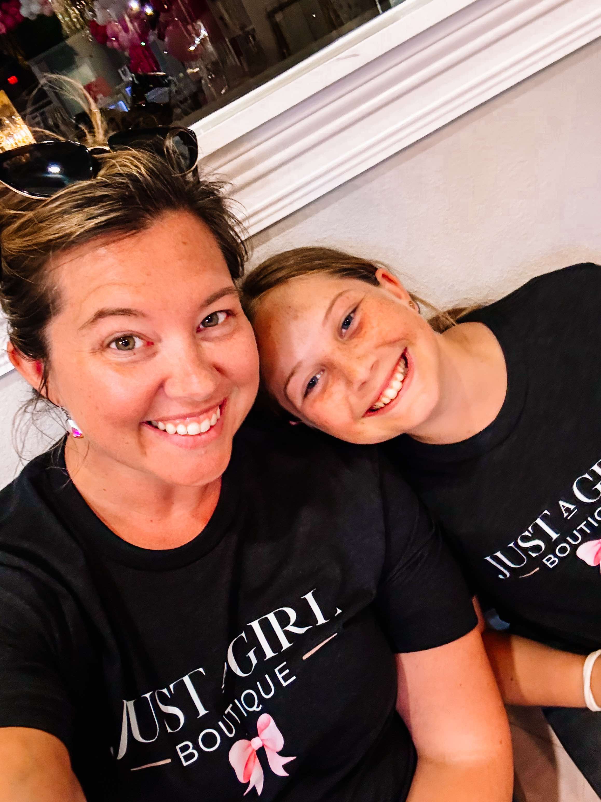 Just A Girl - Merch Tee-JAG Graphic Tops-Dear Me Southern Boutique, located in DeRidder, Louisiana