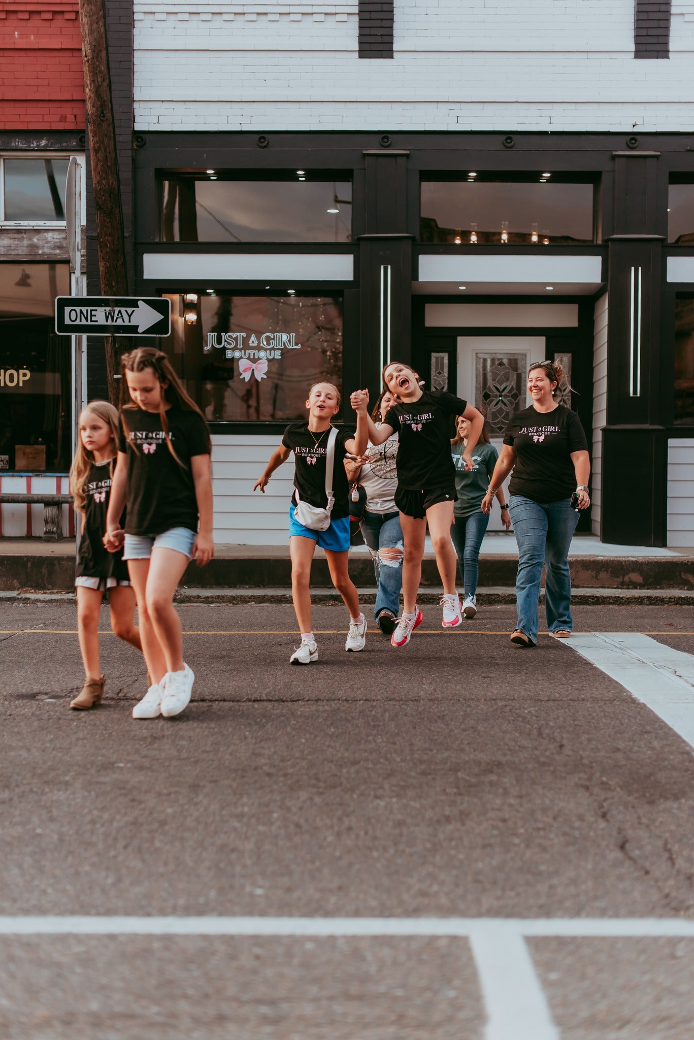 Just A Girl - Merch Tee-JAG Graphic Tops-Dear Me Southern Boutique, located in DeRidder, Louisiana