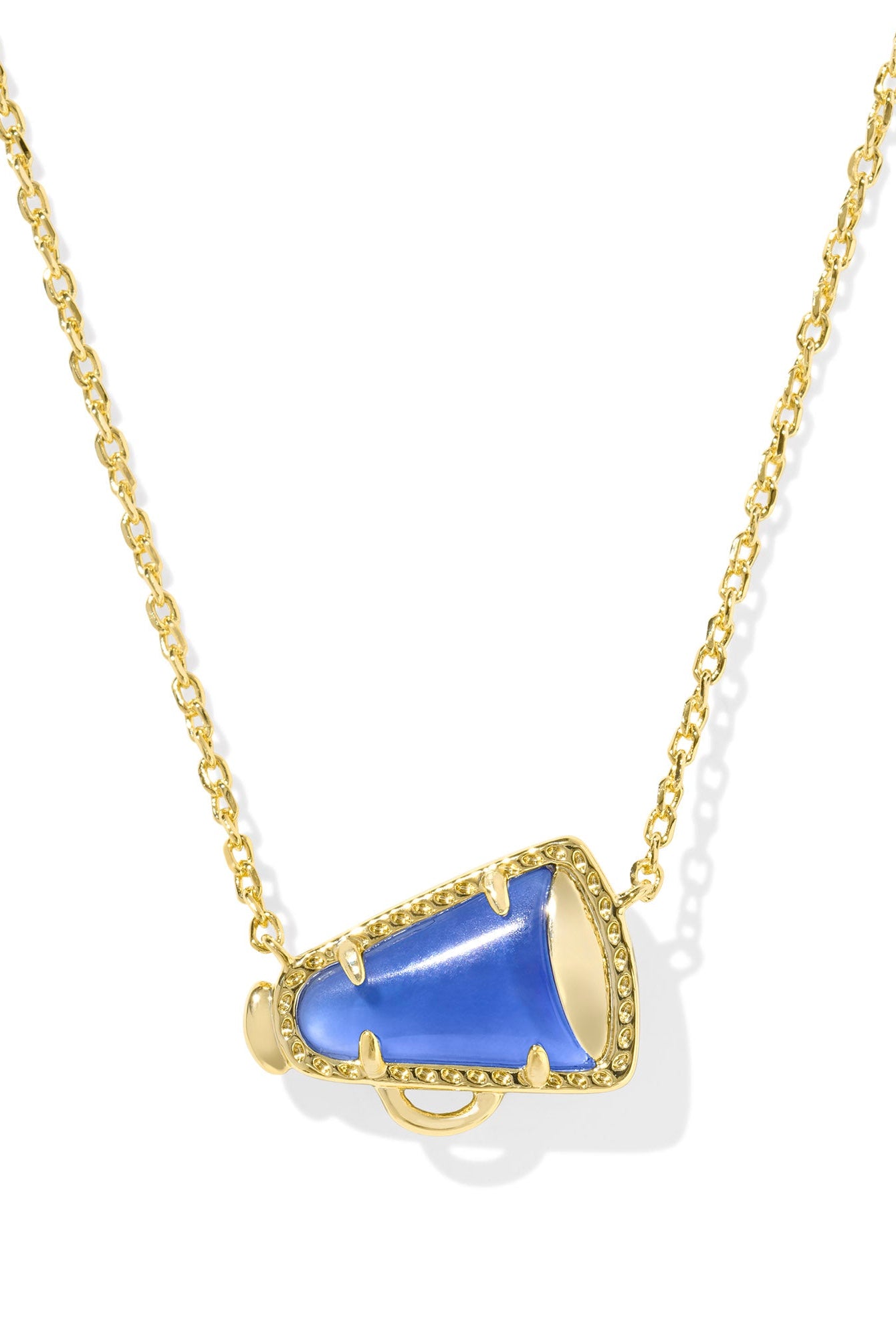 Kenda Scott CHEER SHORT PENDANT NECKLACE GOLD COBALT ILLUSION-Jewelry-Dear Me Southern Boutique, located in DeRidder, Louisiana