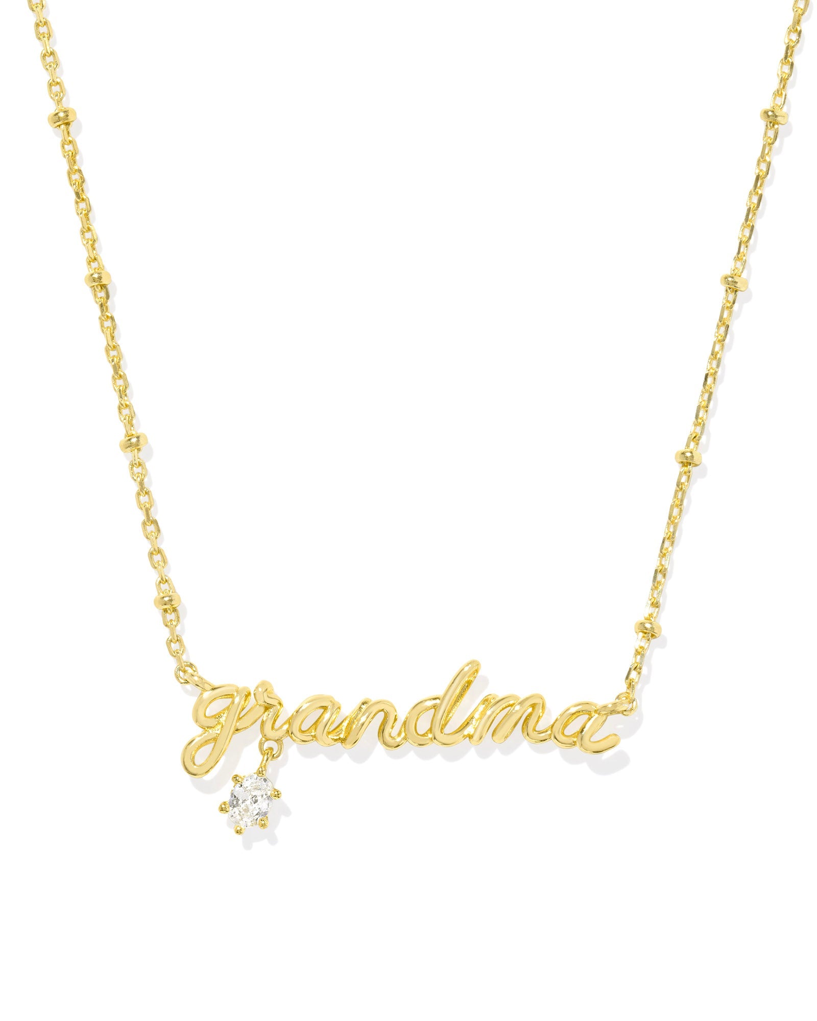 Kenda Scott GRANDMA CRYSTAL SHORT PENDANT NECKLACE GOLD-Jewelry-Dear Me Southern Boutique, located in DeRidder, Louisiana