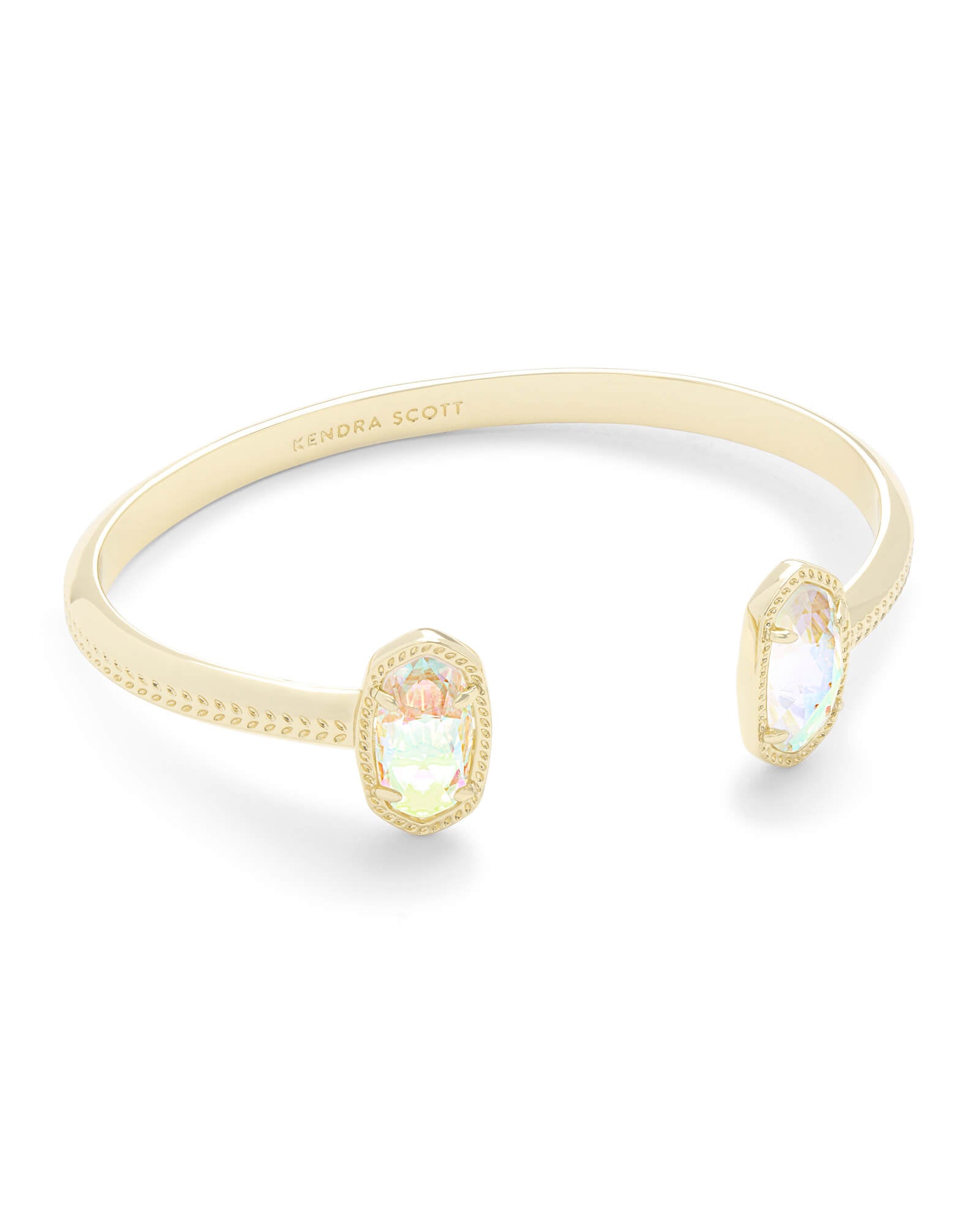 Kendra Scott ELTON CUFF BRACELET GOLD DICHROIC GLASS-Jewelry-Dear Me Southern Boutique, located in DeRidder, Louisiana