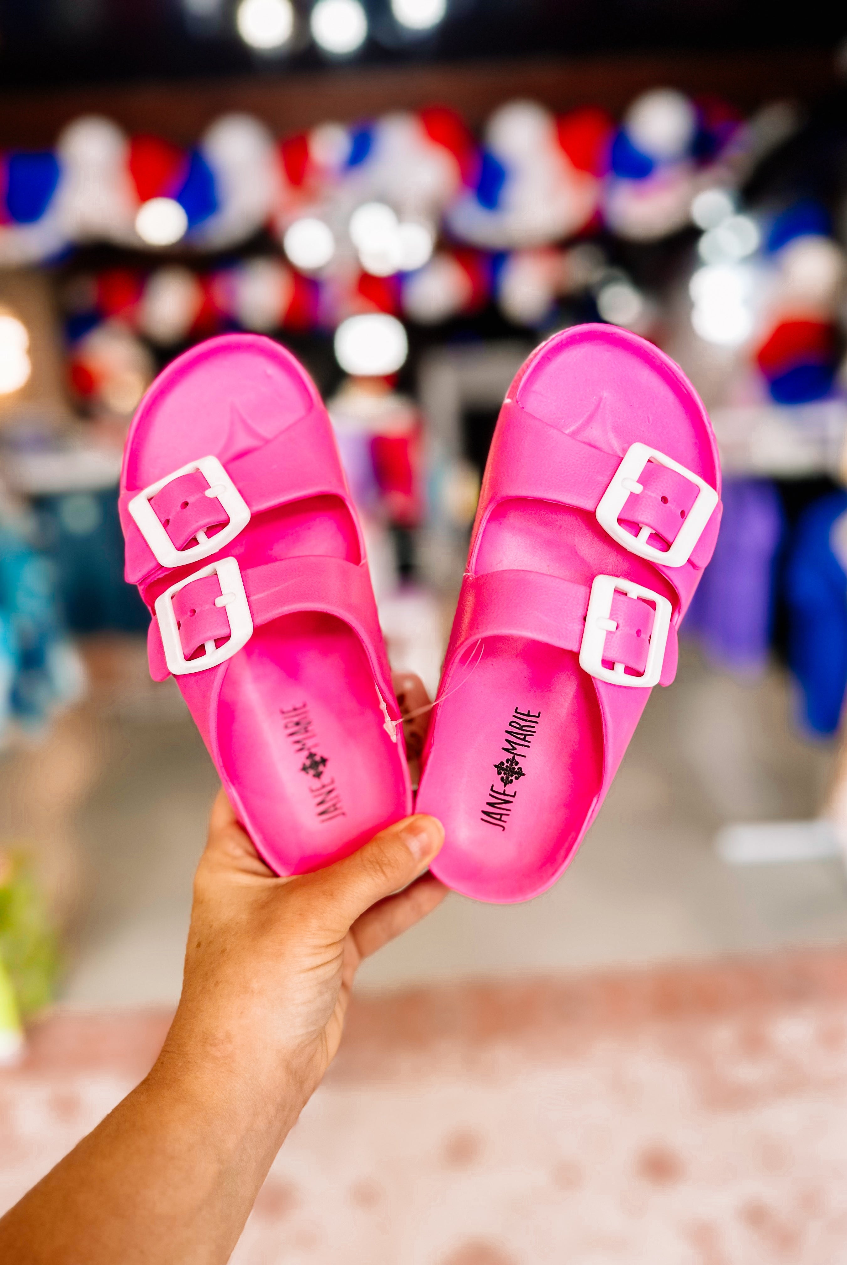 Kids Pink Lemonade Sandals-Dear Me Southern Boutique, located in DeRidder, Louisiana