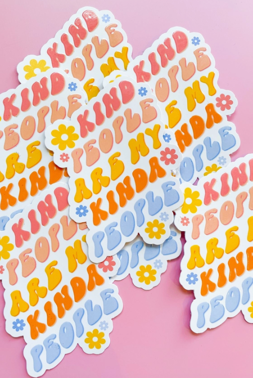 Kind People Sticker-Other Accessories-Dear Me Southern Boutique, located in DeRidder, Louisiana