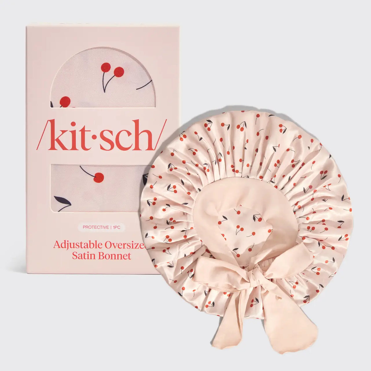 Kit-sch Oversized Cherry Bonnet-Health/Beauty-Dear Me Southern Boutique, located in DeRidder, Louisiana