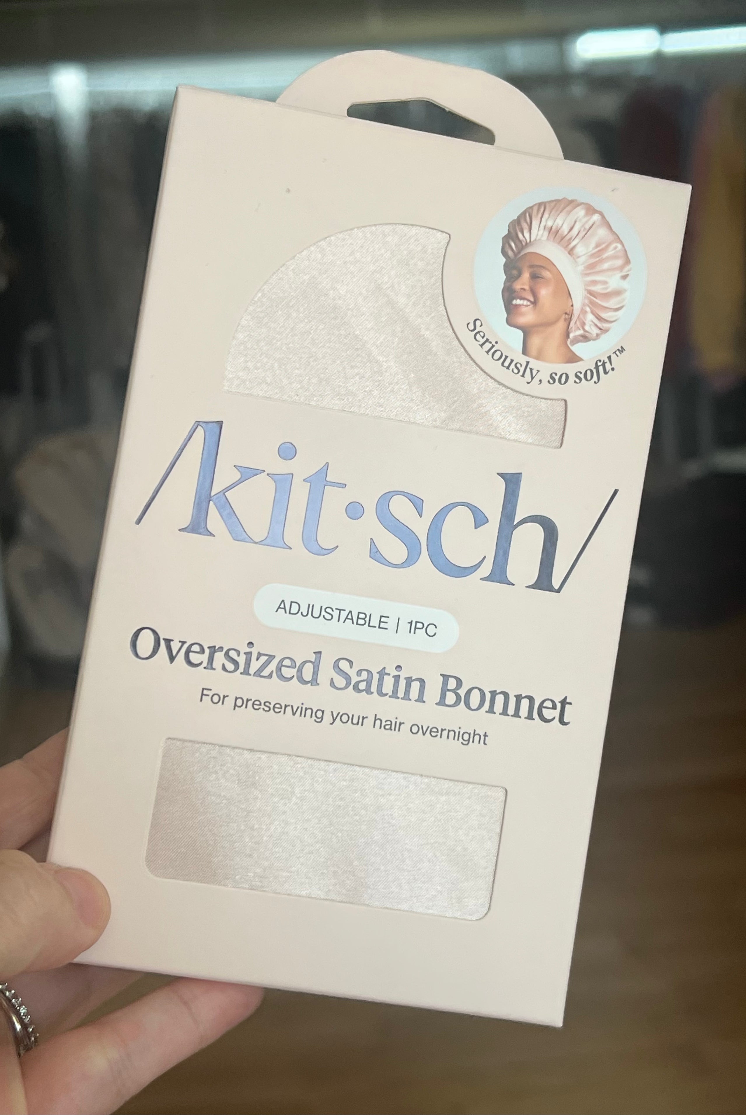 Kit-sch Oversized Satin Bonnet-Blush-Health/Beauty-Dear Me Southern Boutique, located in DeRidder, Louisiana