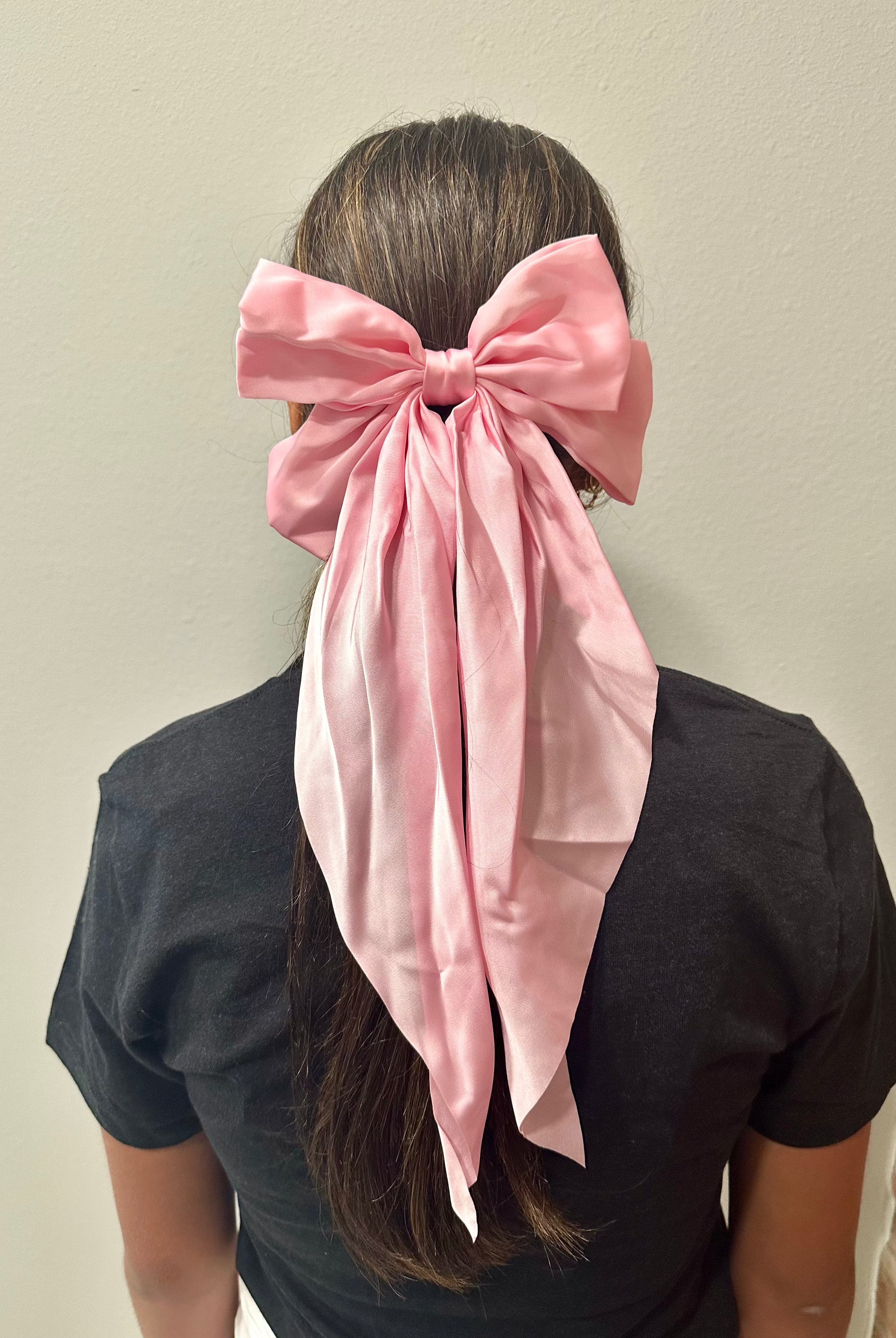 LOT #204 - LULU MAC Satin Coquette Bow Hair Barrette-JAG Hair Accessories-Dear Me Southern Boutique, located in DeRidder, Louisiana
