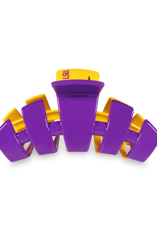 LSU Hair Clip - Small-Game Day-Dear Me Southern Boutique, located in DeRidder, Louisiana
