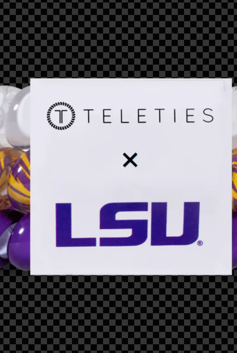 LSU Large Teleties-Game Day-Dear Me Southern Boutique, located in DeRidder, Louisiana