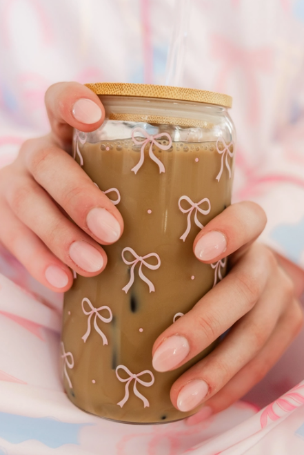 Latte Glass-Mugs-Dear Me Southern Boutique, located in DeRidder, Louisiana