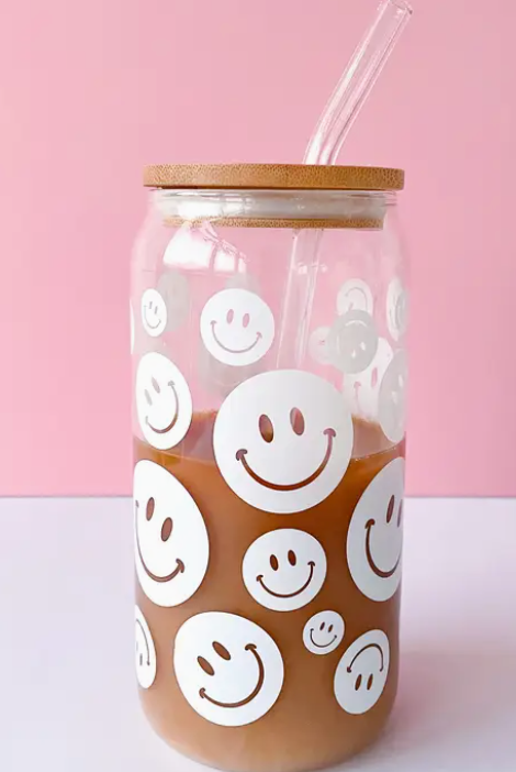 Latte Glass-Mugs-Dear Me Southern Boutique, located in DeRidder, Louisiana