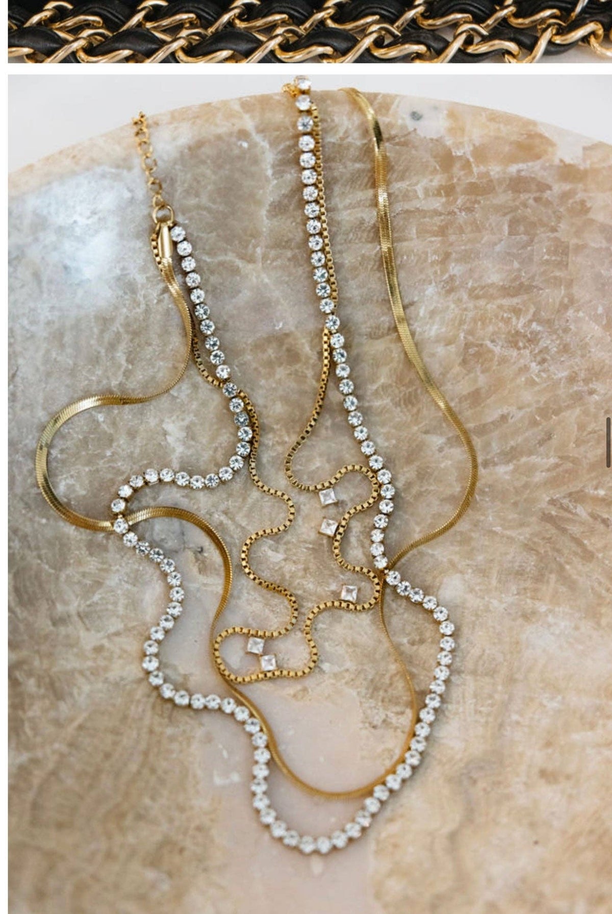 Leah Necklace-Jewelry - Necklaces-Dear Me Southern Boutique, located in DeRidder, Louisiana