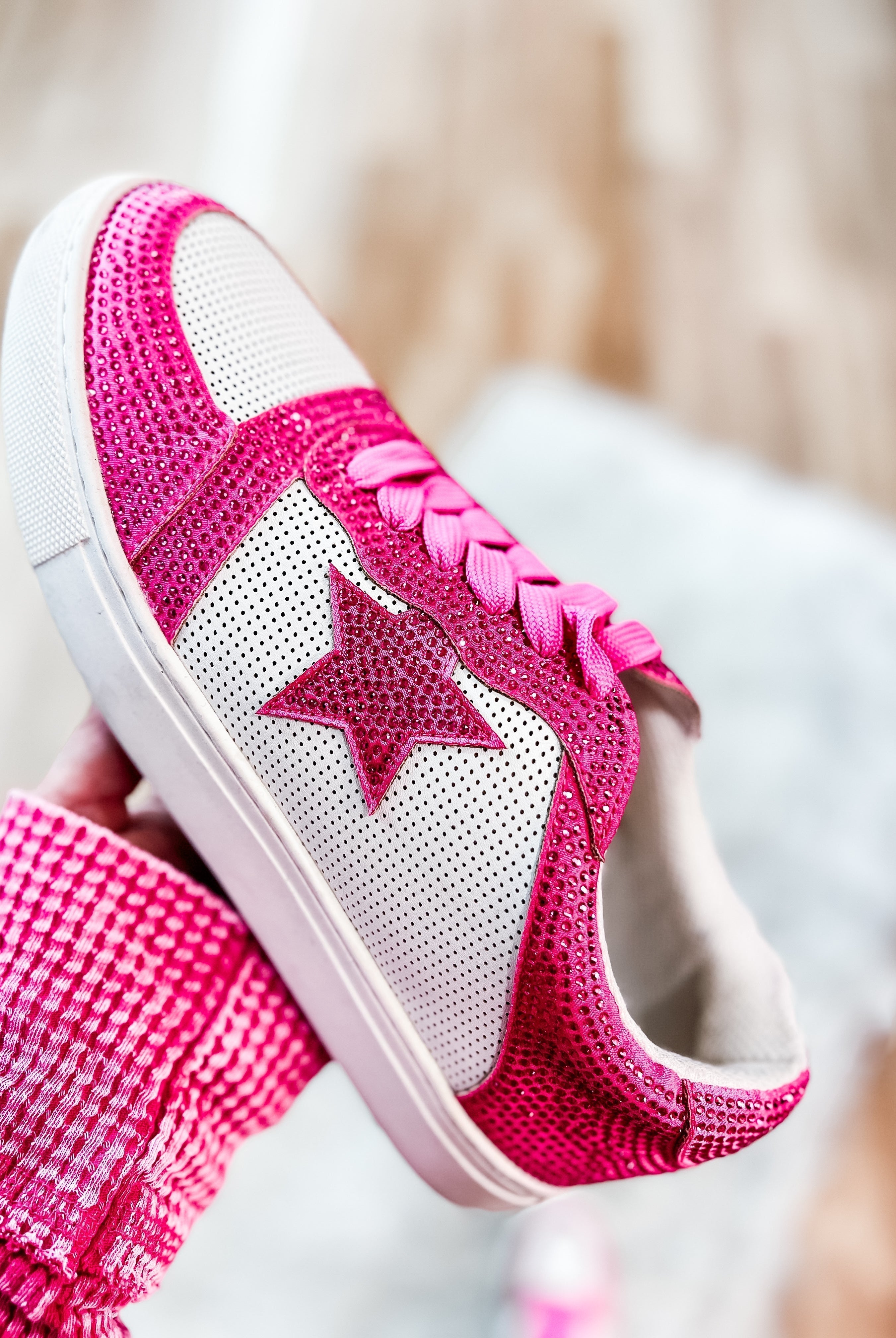 Legendary Sneakers - Fuchsia Crystals-Final Sale-Sneakers-Dear Me Southern Boutique, located in DeRidder, Louisiana
