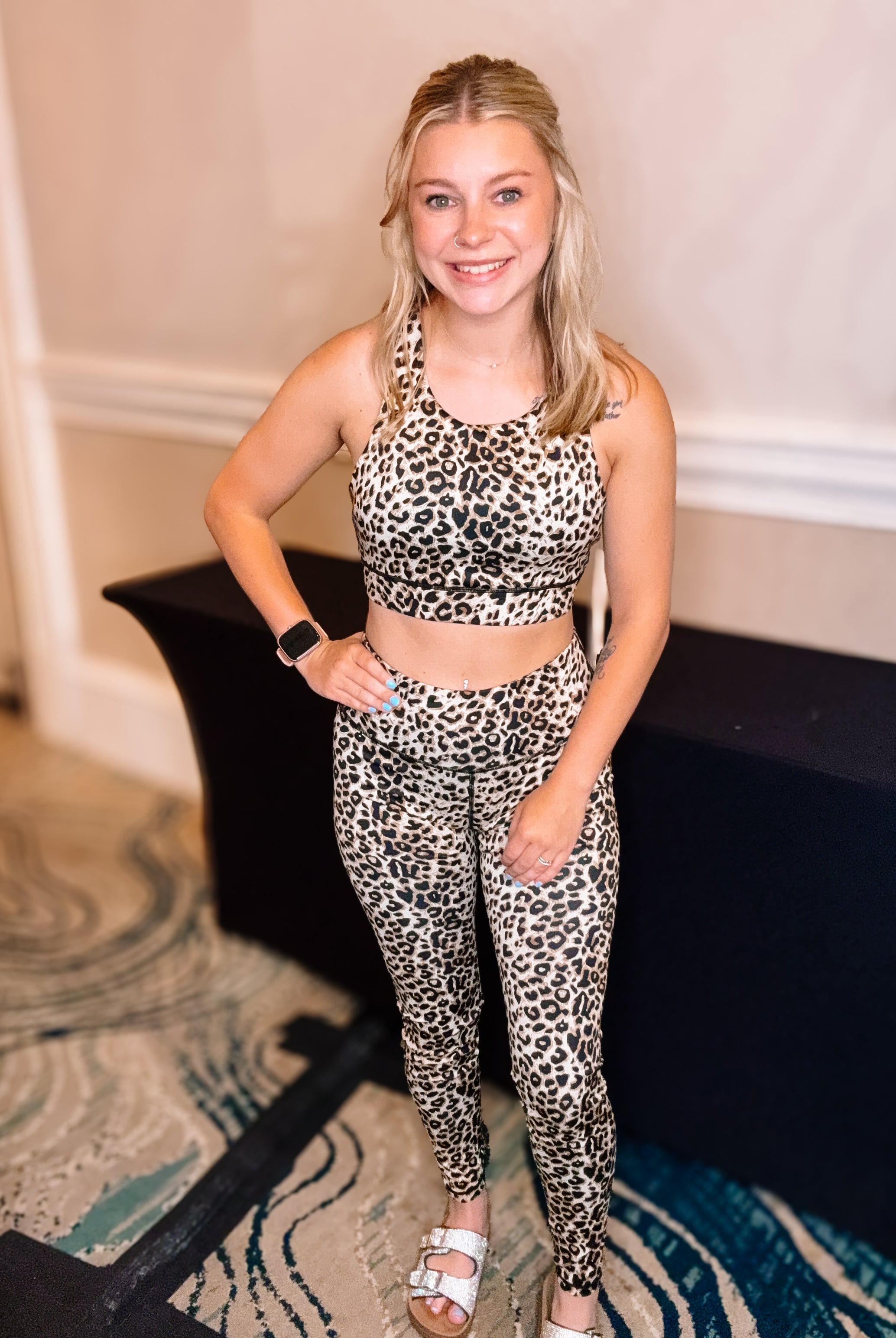 Leopard Athletic Set-Loungewear-Dear Me Southern Boutique, located in DeRidder, Louisiana