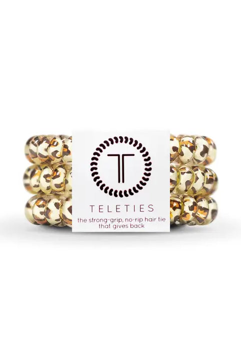 Leopard- Mini Teleties-Mixed Hair Ties-Dear Me Southern Boutique, located in DeRidder, Louisiana