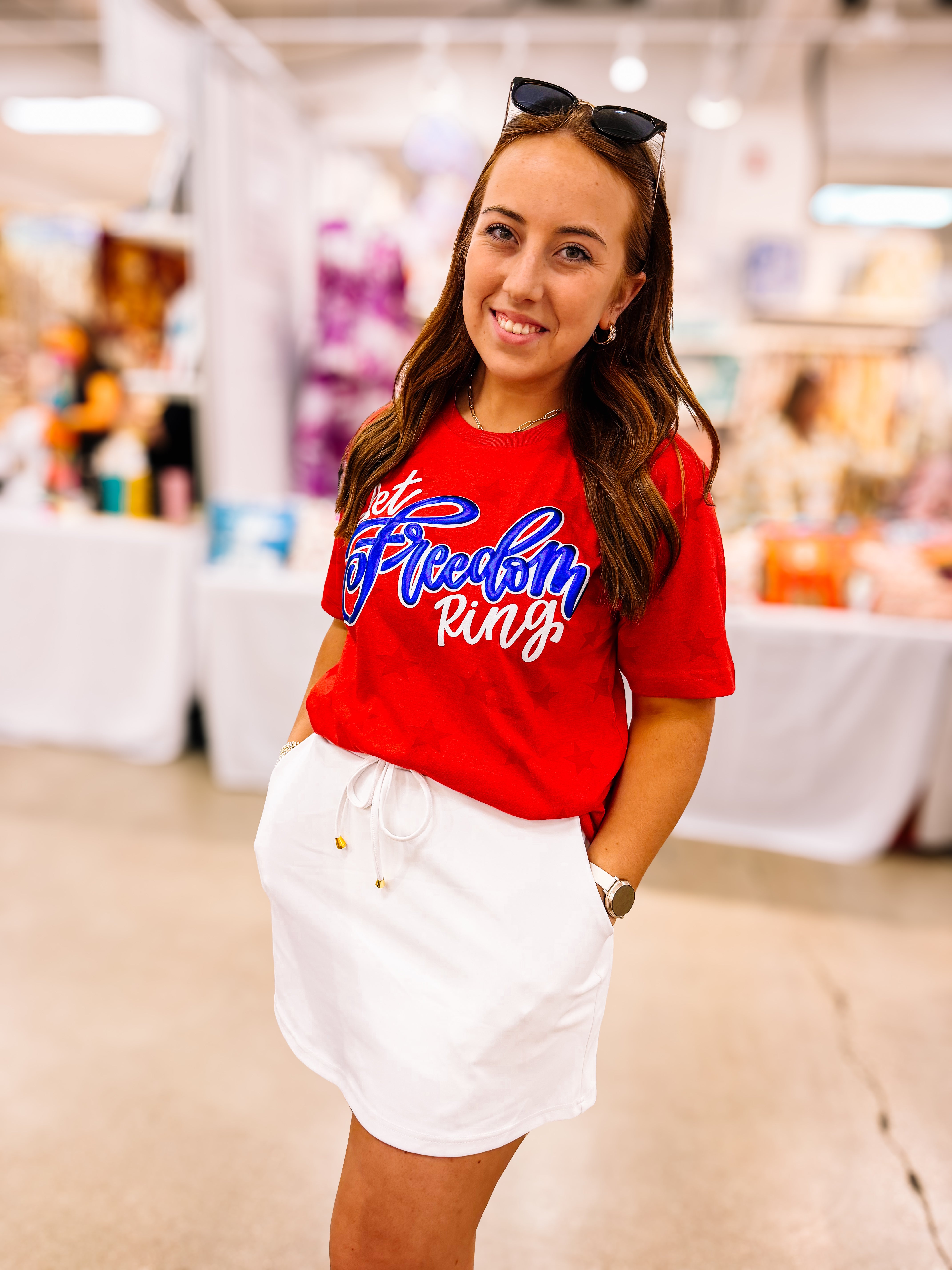 Let Freedom Ring Tee-Dear Me Southern Boutique, located in DeRidder, Louisiana