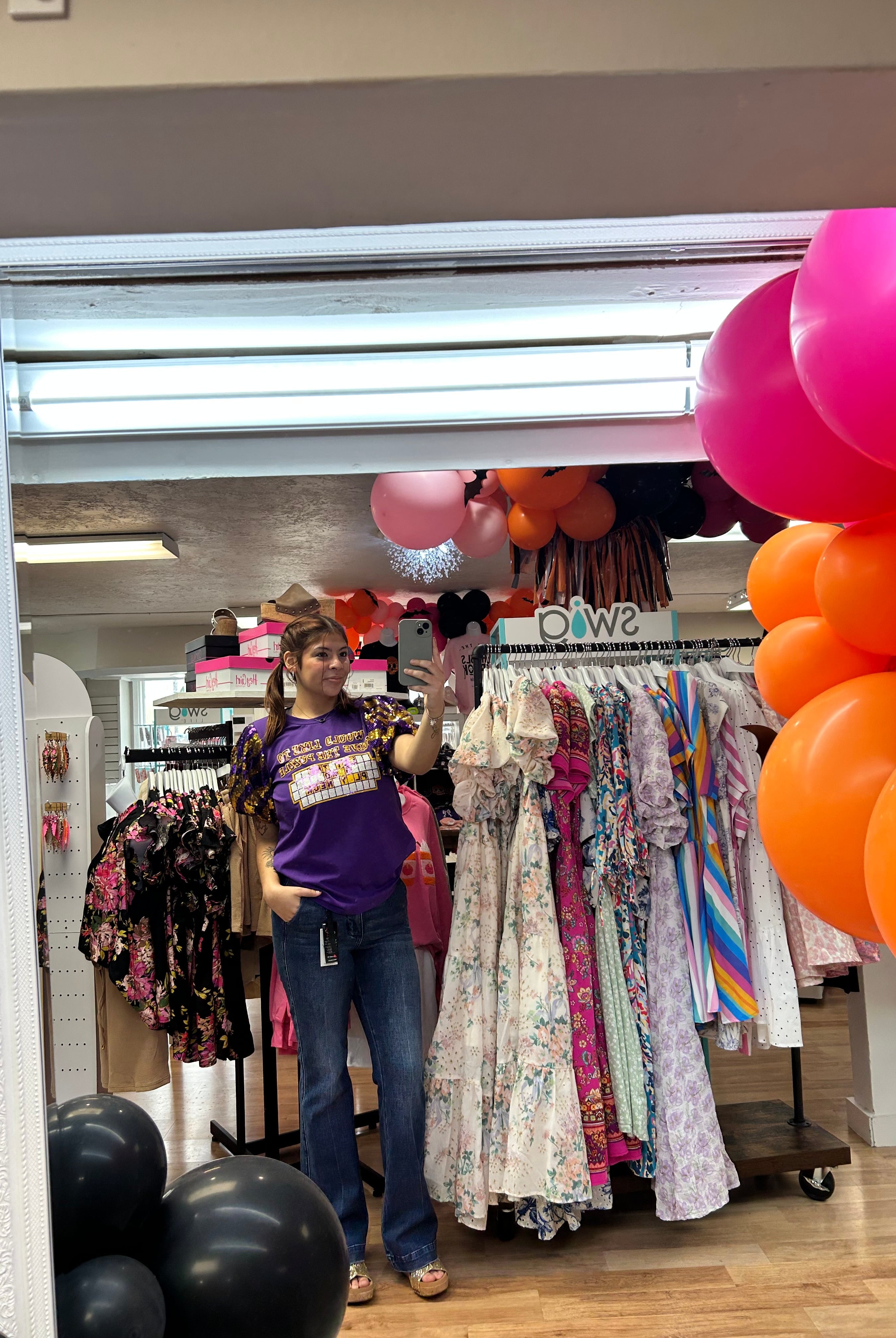 Let The Band Play Top-Graphic Tops-Dear Me Southern Boutique, located in DeRidder, Louisiana