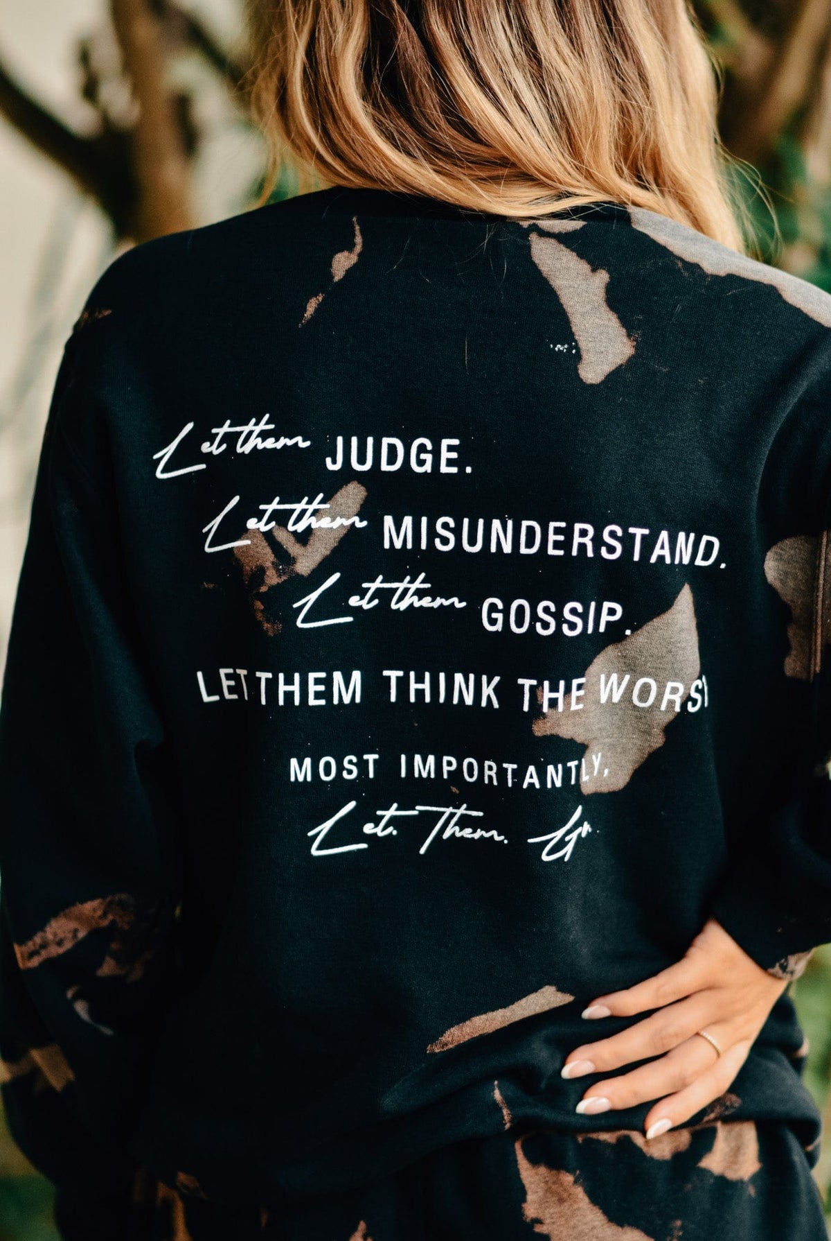 Let Them Bleached Sweatshirt-Sweatshirts-Dear Me Southern Boutique, located in DeRidder, Louisiana