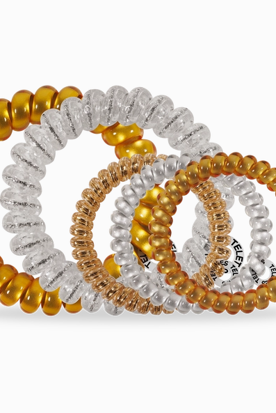 Let's Get Fizzy Mixed Pack Teleties-Mixed Hair Ties-Dear Me Southern Boutique, located in DeRidder, Louisiana