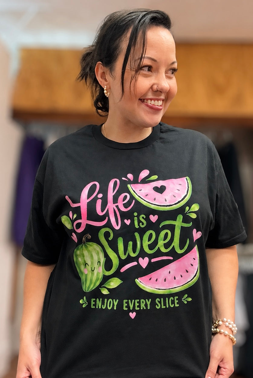Life Is Sweet Tee-Dear Me Southern Boutique, located in DeRidder, Louisiana