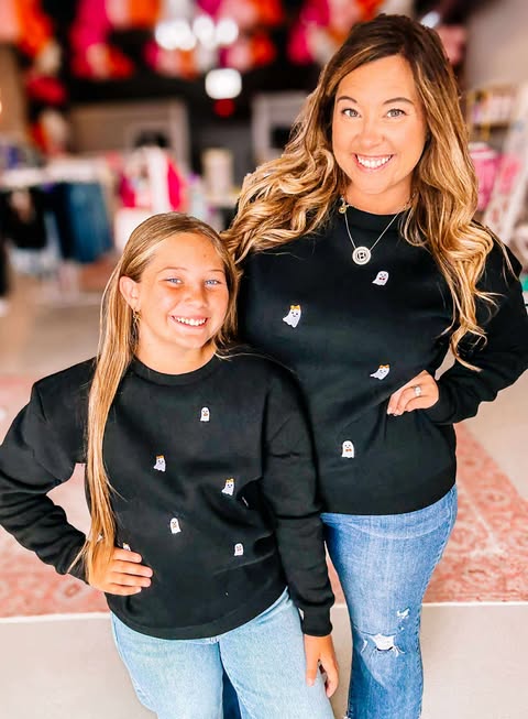 Little Boo Kids Sweatshirt-Kids Clothing-Dear Me Southern Boutique, located in DeRidder, Louisiana