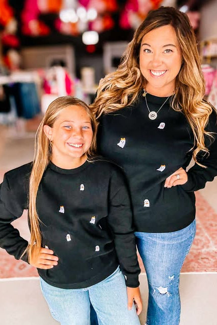 Little Boo Kids Sweatshirt-Pullover-Dear Me Southern Boutique, located in DeRidder, Louisiana
