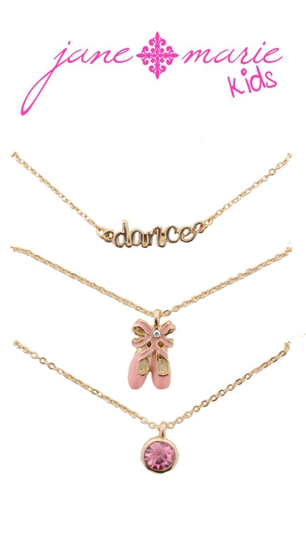 Little Miss Ballerina Necklace Set-Dear Me Southern Boutique, located in DeRidder, Louisiana