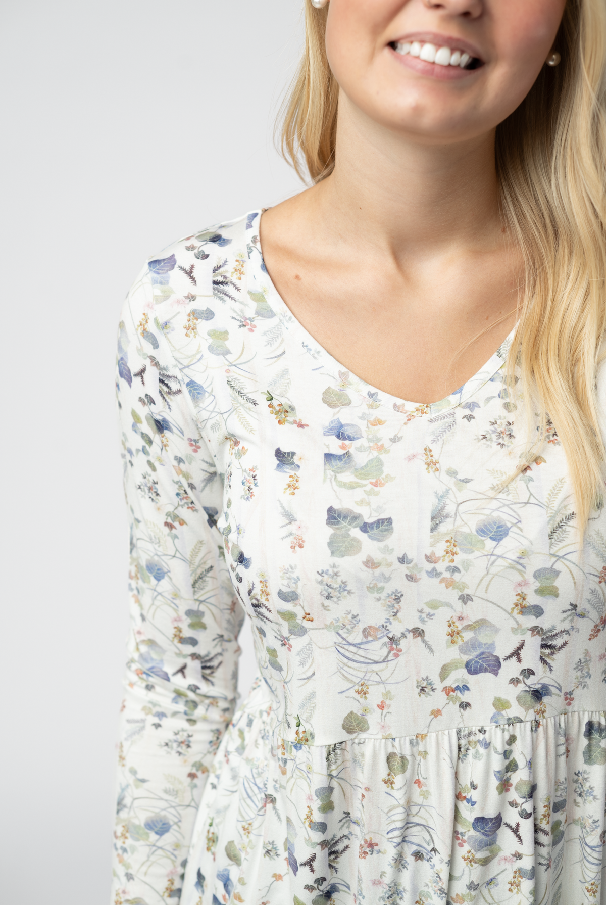 Long Sleeve Sarah Ruffle Top - Olive Meadow-Tops-Dear Me Southern Boutique, located in DeRidder, Louisiana
