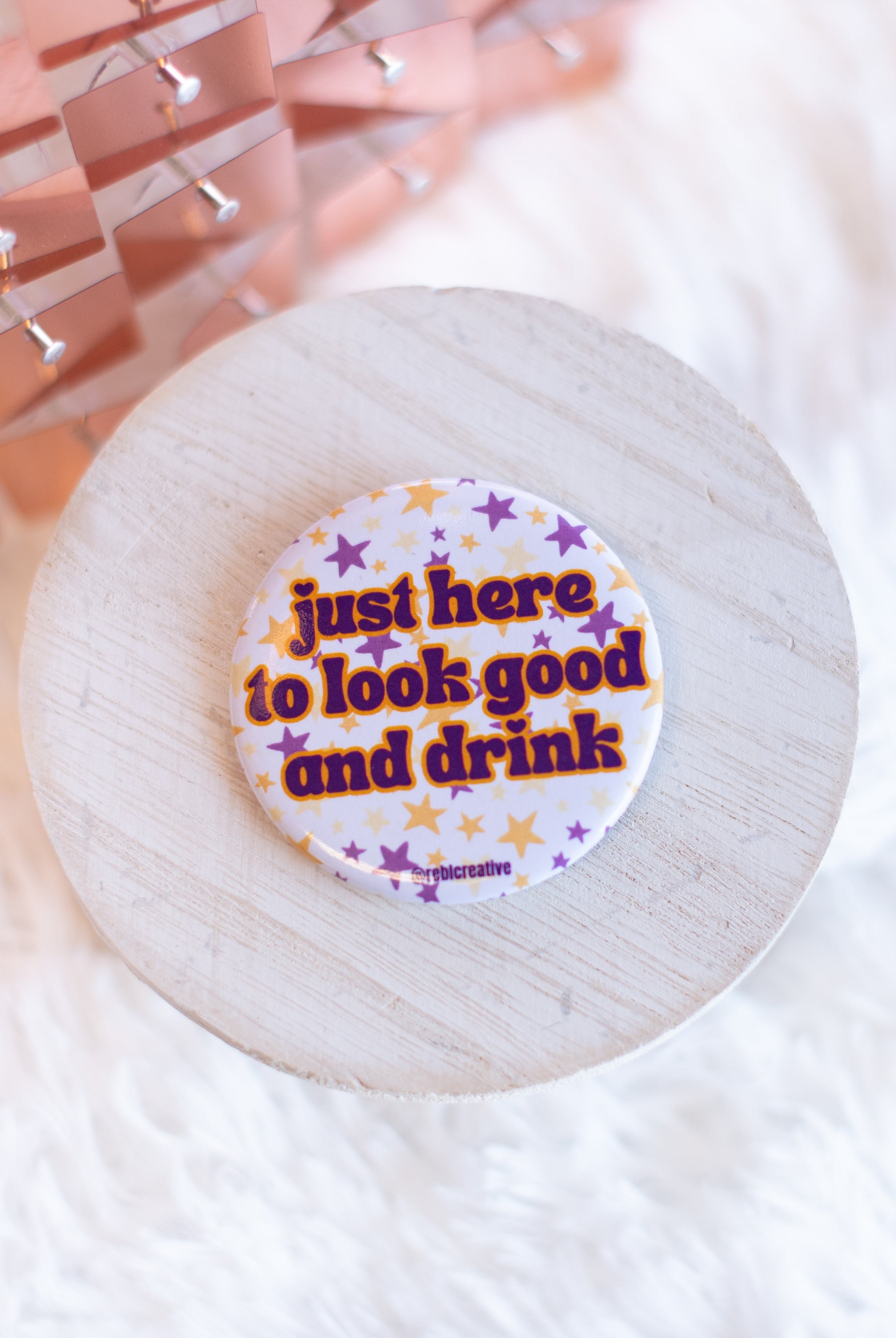 Look Good & Drink Game Day Button-Buttons-Dear Me Southern Boutique, located in DeRidder, Louisiana