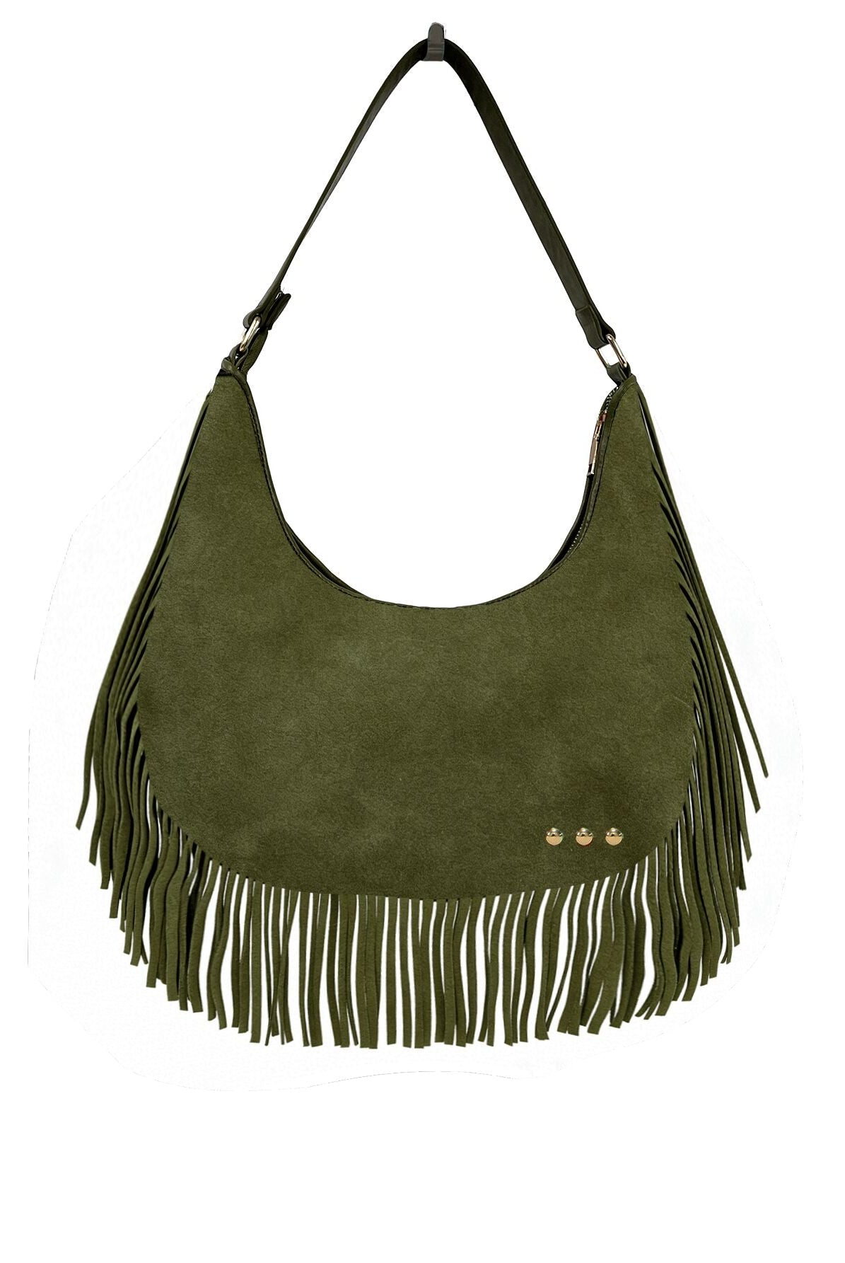 Loretta Suede Fringe Slouchy Bag-Presales-Dear Me Southern Boutique, located in DeRidder, Louisiana