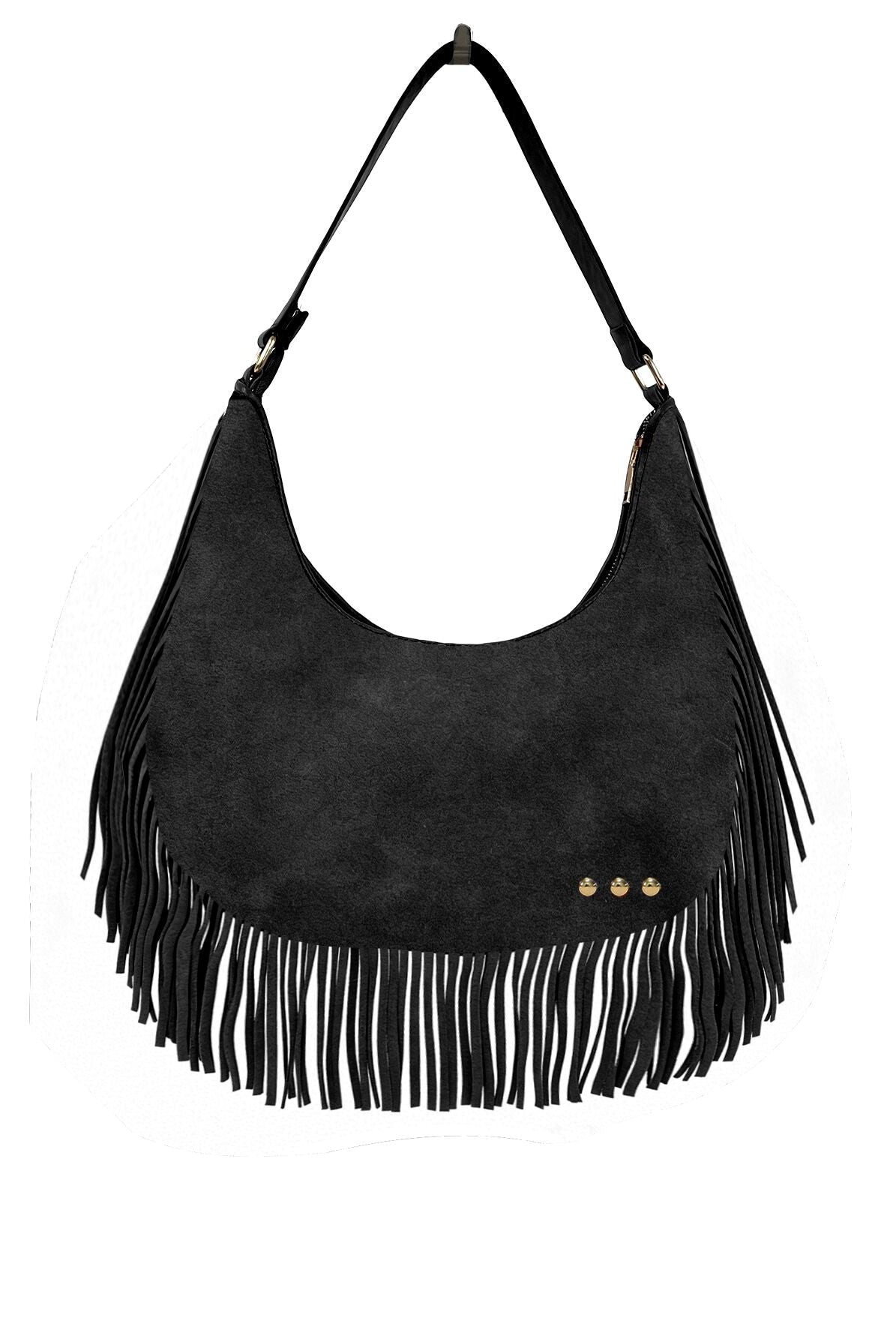 Loretta Suede Fringe Slouchy Bag-Presales-Dear Me Southern Boutique, located in DeRidder, Louisiana