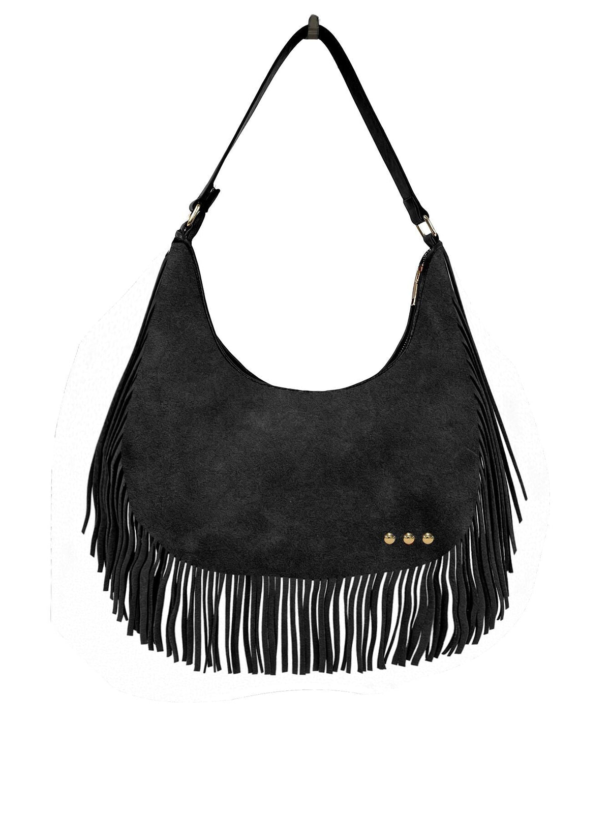 Loretta Suede Fringe Slouchy Bag-Presales-Dear Me Southern Boutique, located in DeRidder, Louisiana