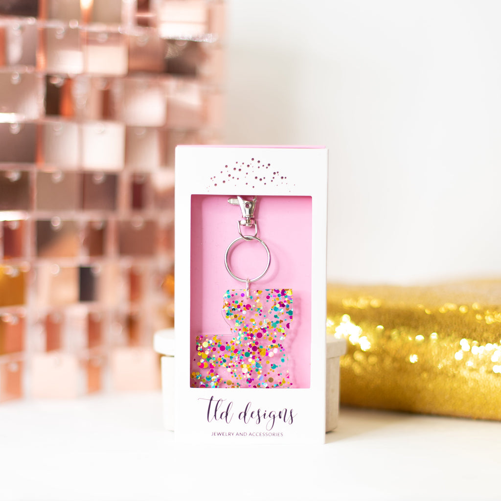 Louisiana Acrylic Keychain-Gifts-Dear Me Southern Boutique, located in DeRidder, Louisiana