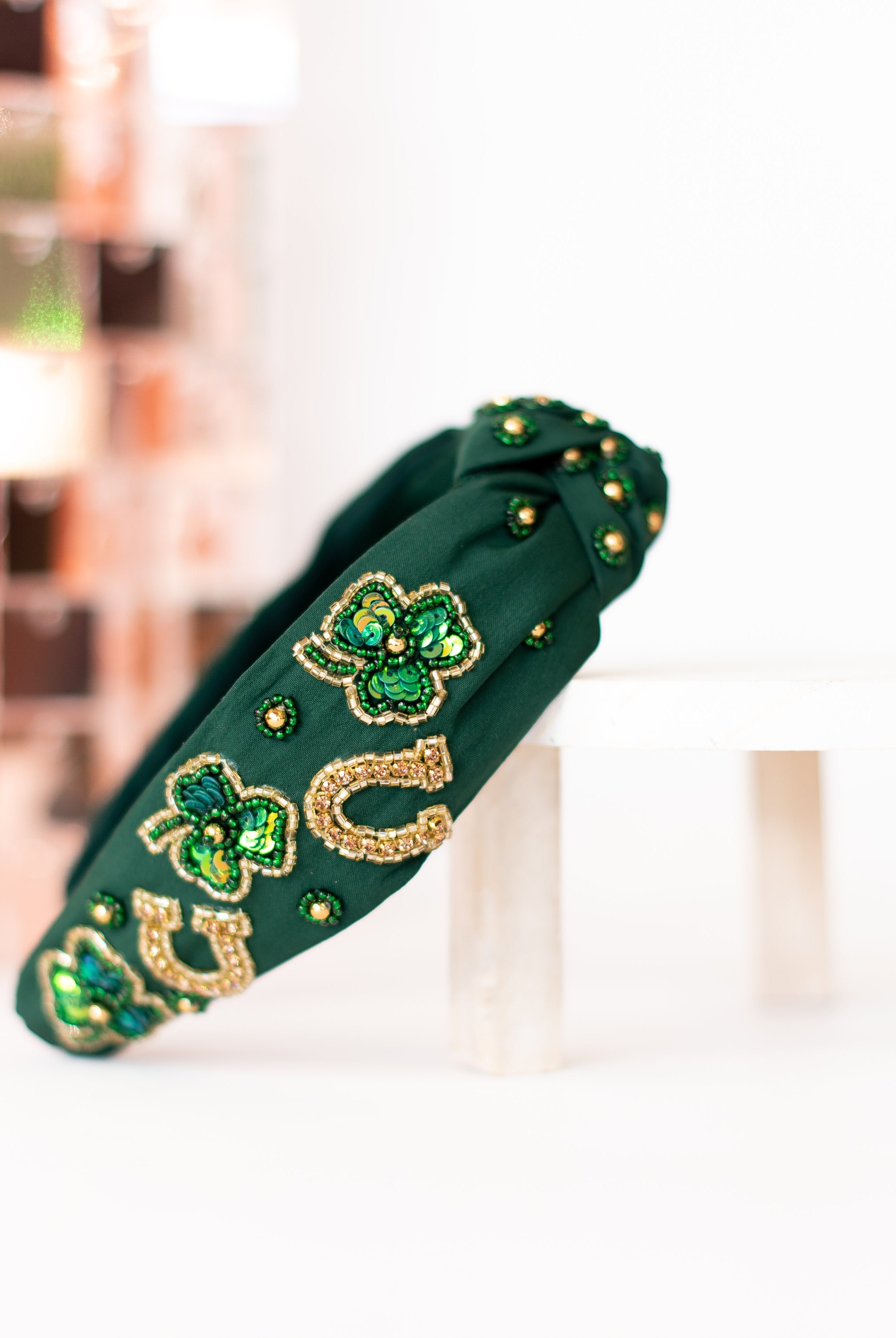 Lucky You Knot Headband-Headbands-Dear Me Southern Boutique, located in DeRidder, Louisiana