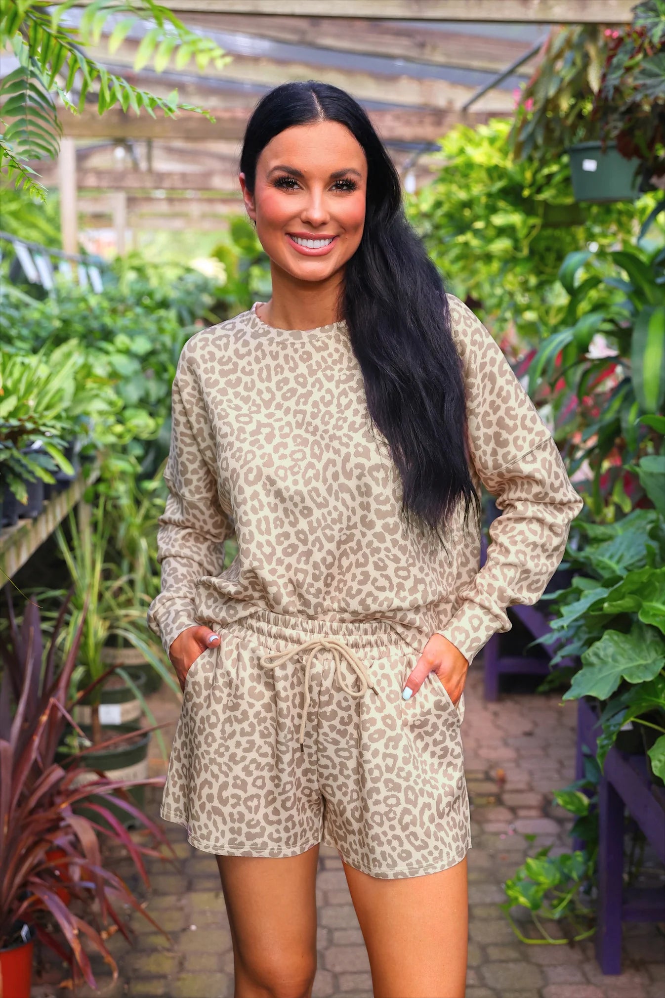 Luna Luxe Pullover Set-Bella Leopard-Dear Me Southern Boutique, located in DeRidder, Louisiana