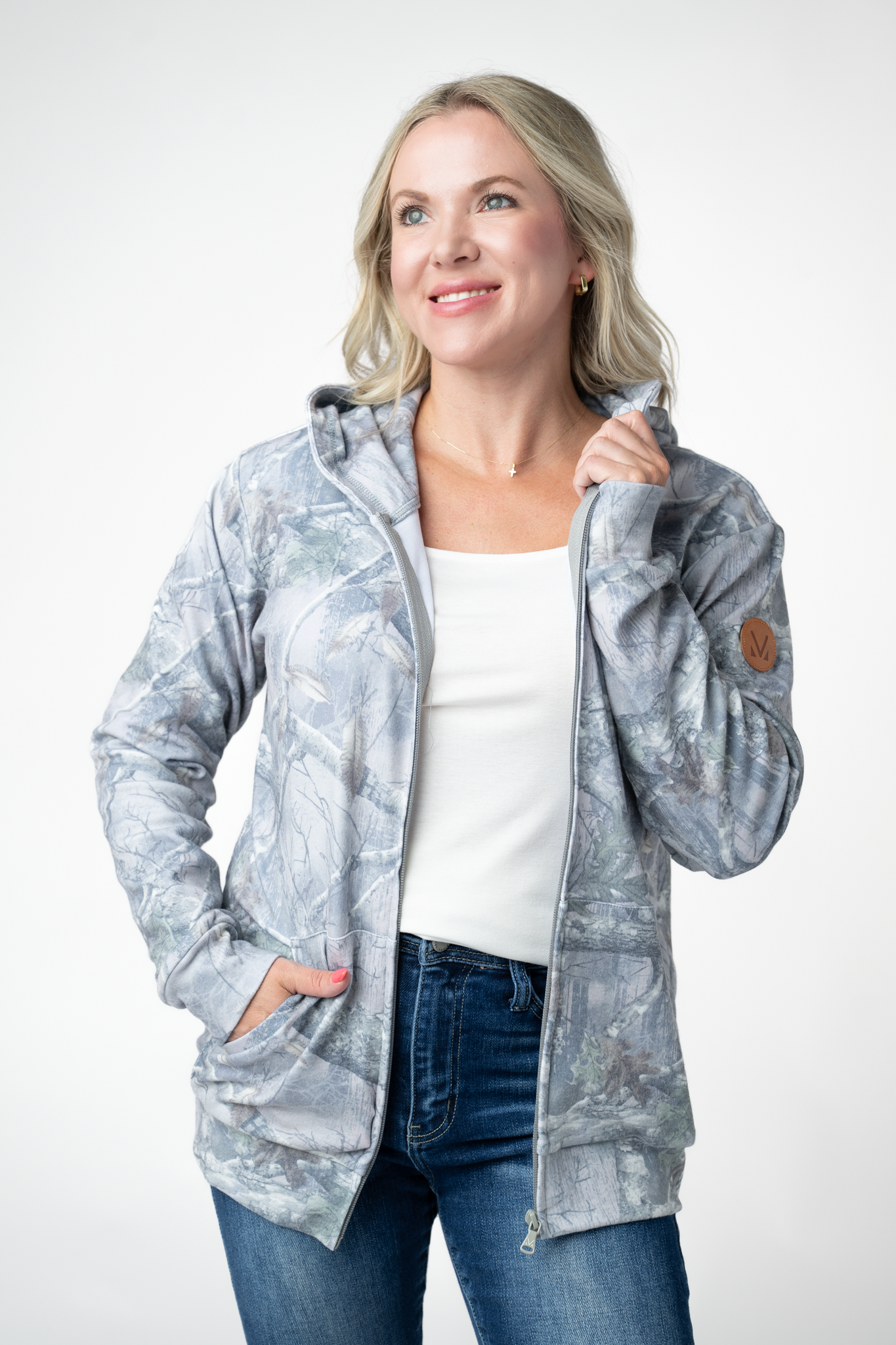 MARKET EXCLUSIVE Fullzip Hoodie - Camo-hoodie-Dear Me Southern Boutique, located in DeRidder, Louisiana