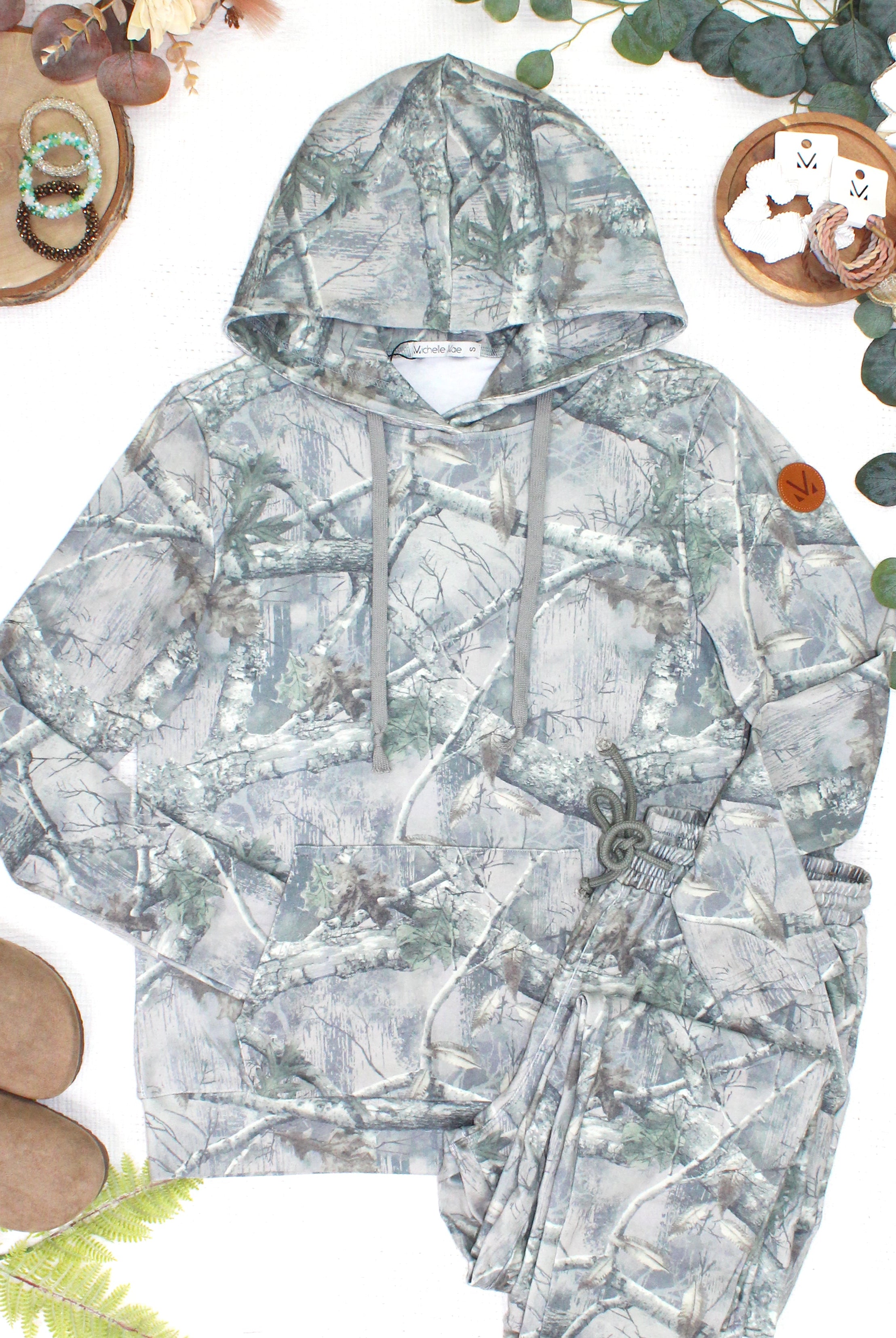 MARKET EXCLUSIVE Hailey Pullover Hoodie - Camo-hoodie-Dear Me Southern Boutique, located in DeRidder, Louisiana