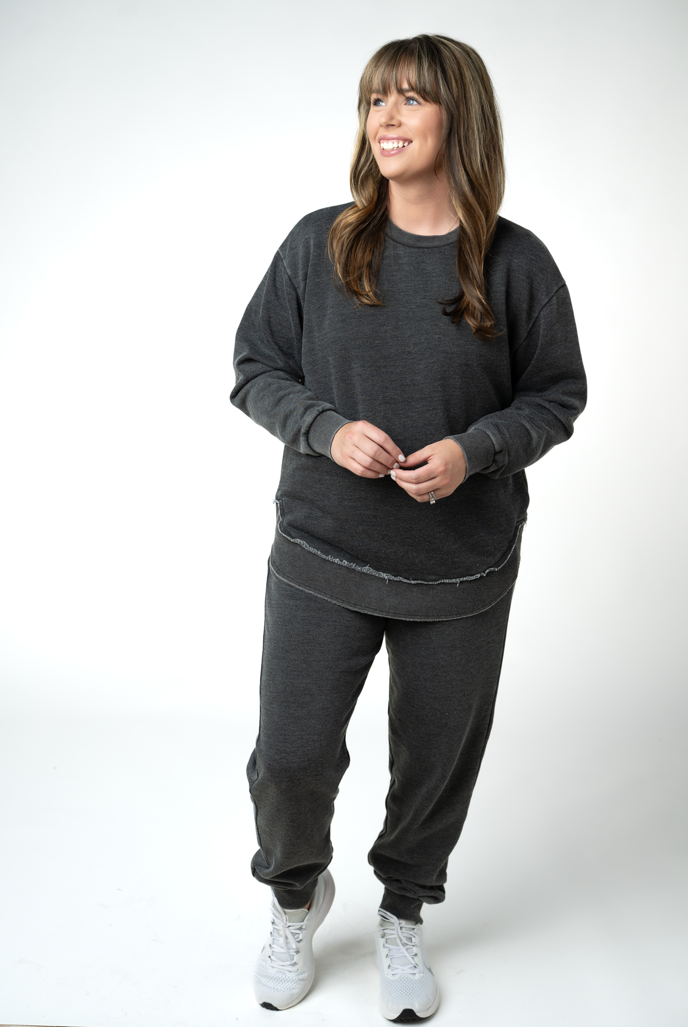MARKET EXCLUSIVE Vintage Wash Pullover - Black-Pullover-Dear Me Southern Boutique, located in DeRidder, Louisiana